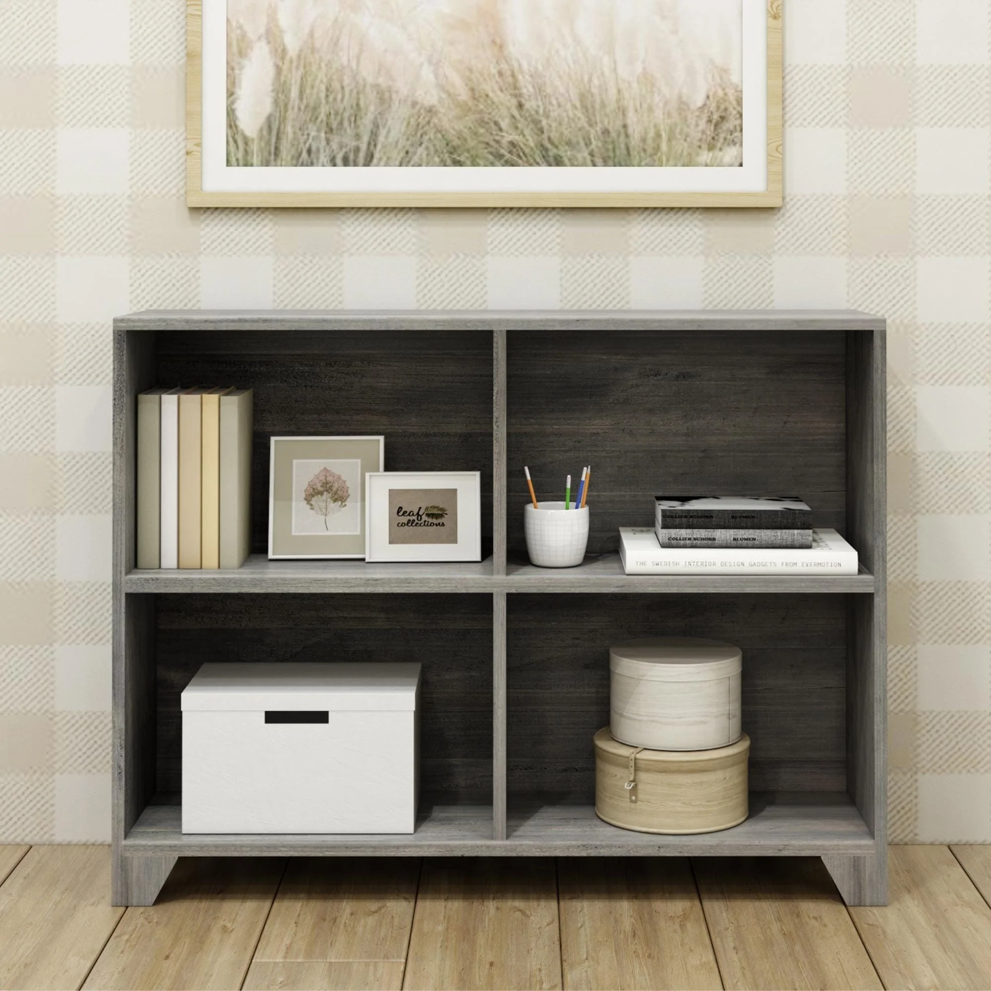 Modern Farmhouse 4-Shelf Bookcase - Image 6