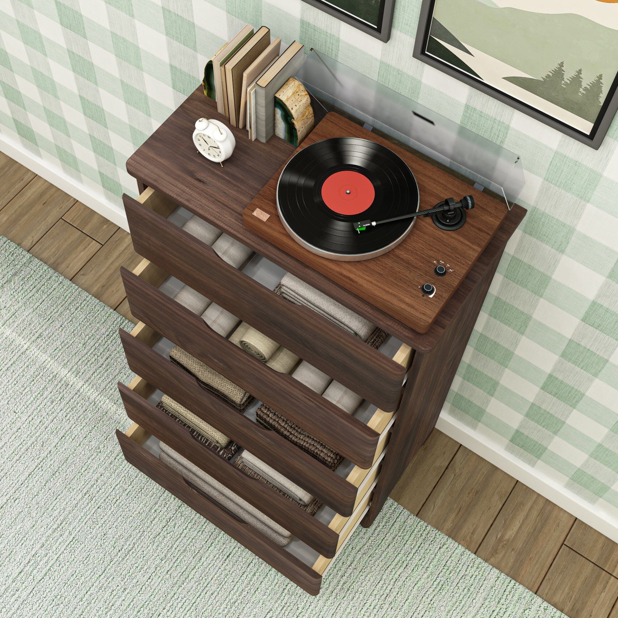 Modern Farmhouse 5-Drawer Dresser - Image 13