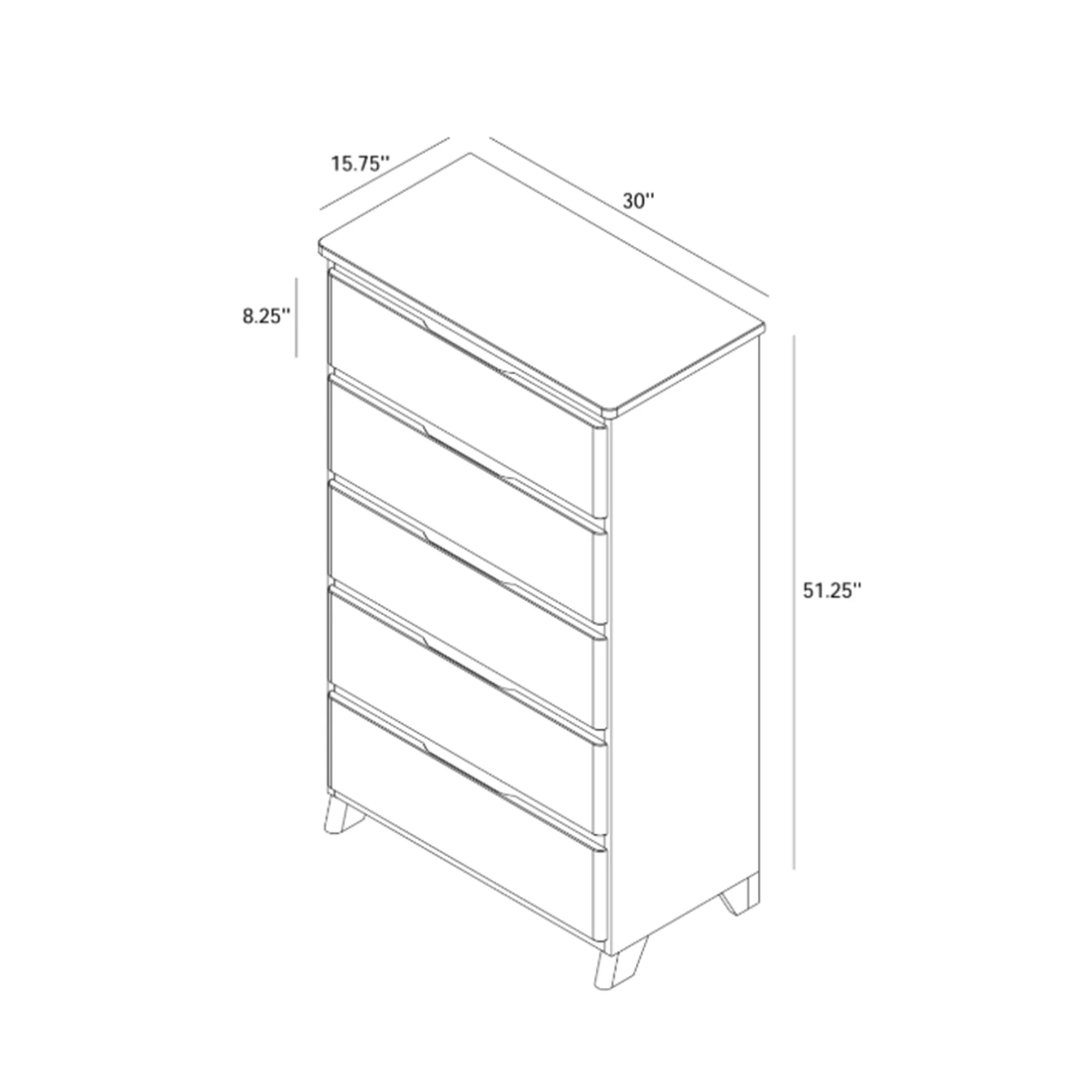 Modern Farmhouse 5-Drawer Dresser - Image 32