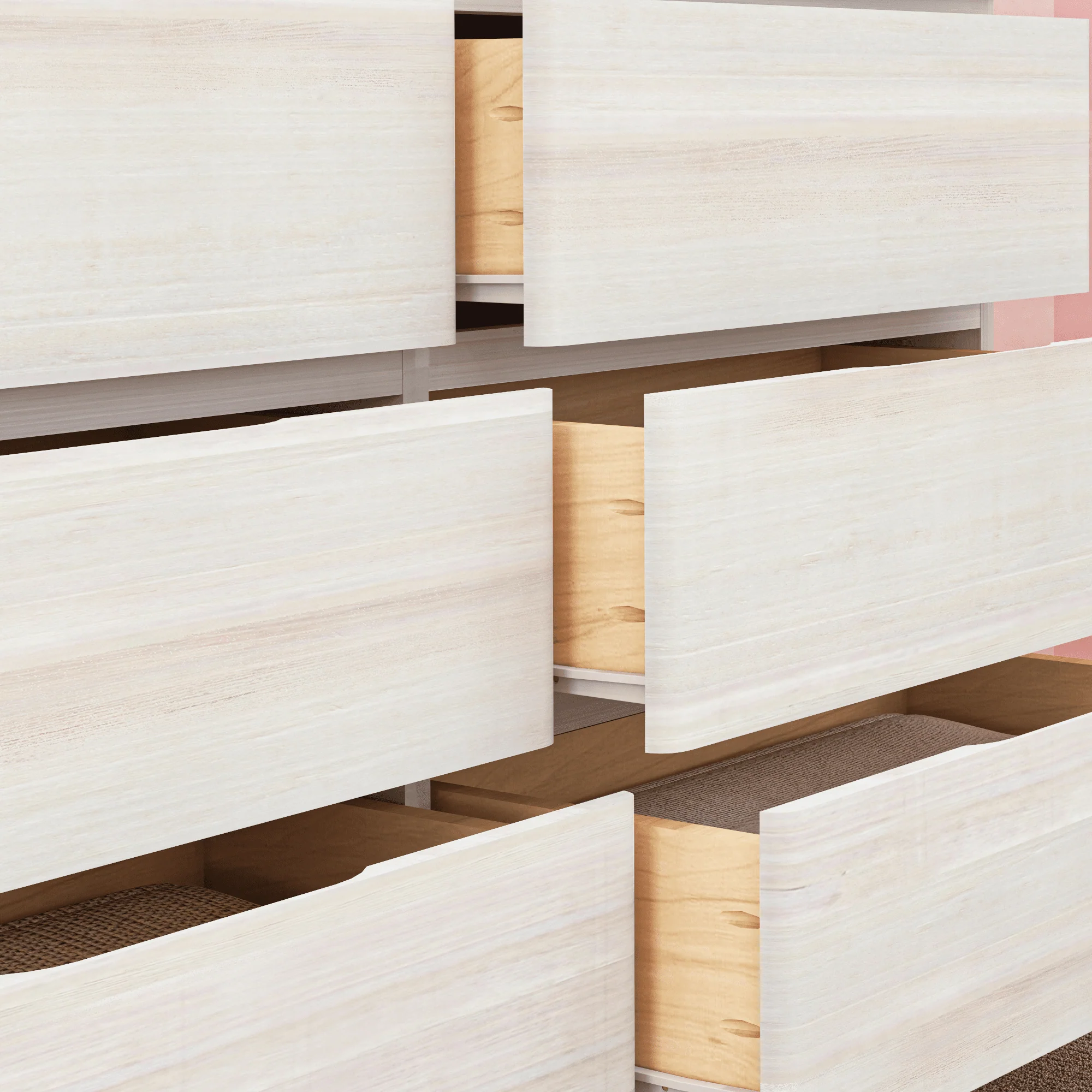 Modern Farmhouse 6-Drawer Dresser - Image 22