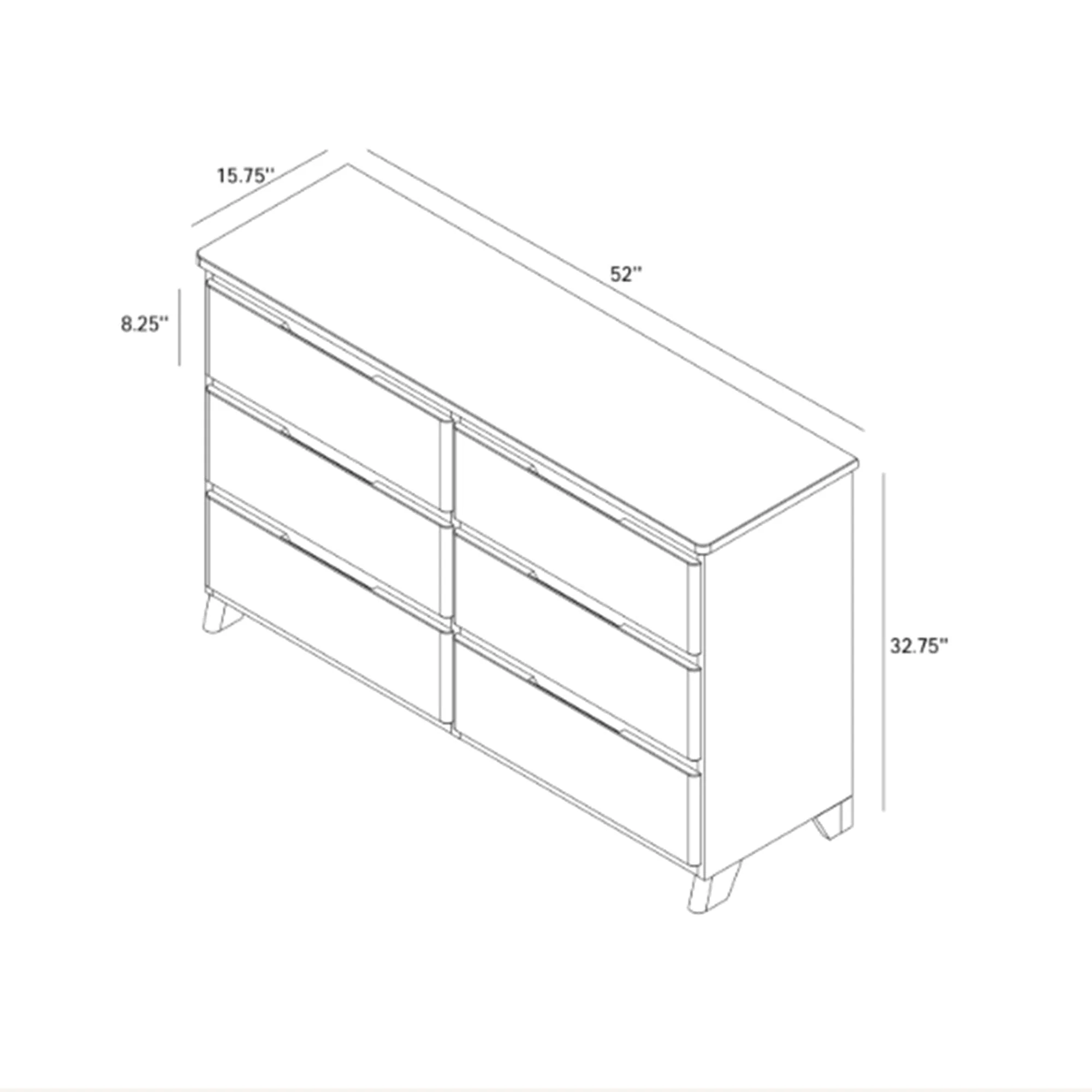 Modern Farmhouse 6-Drawer Dresser - Image 31