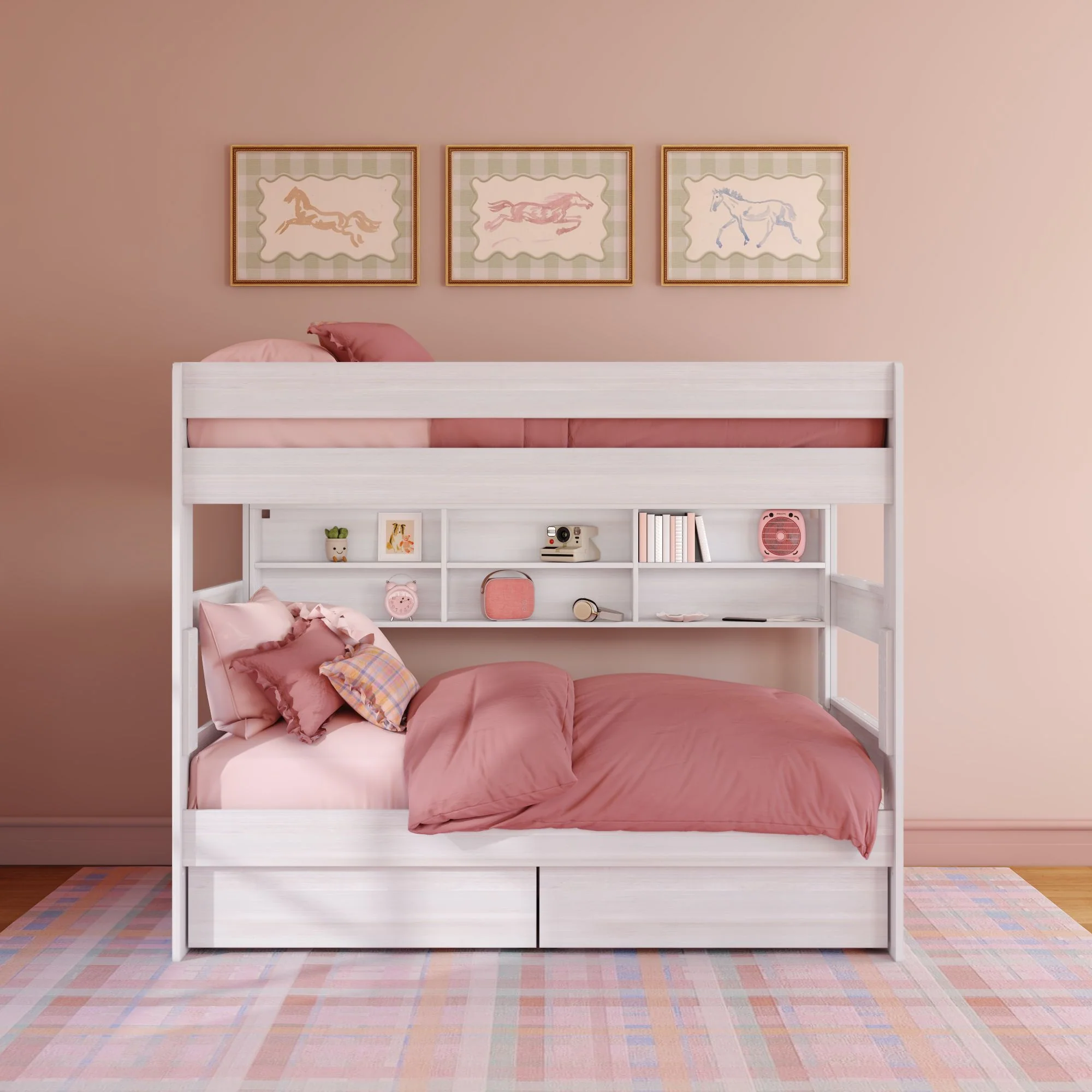 Modern Farmhouse Bunk Bed Bookcase - Image 10