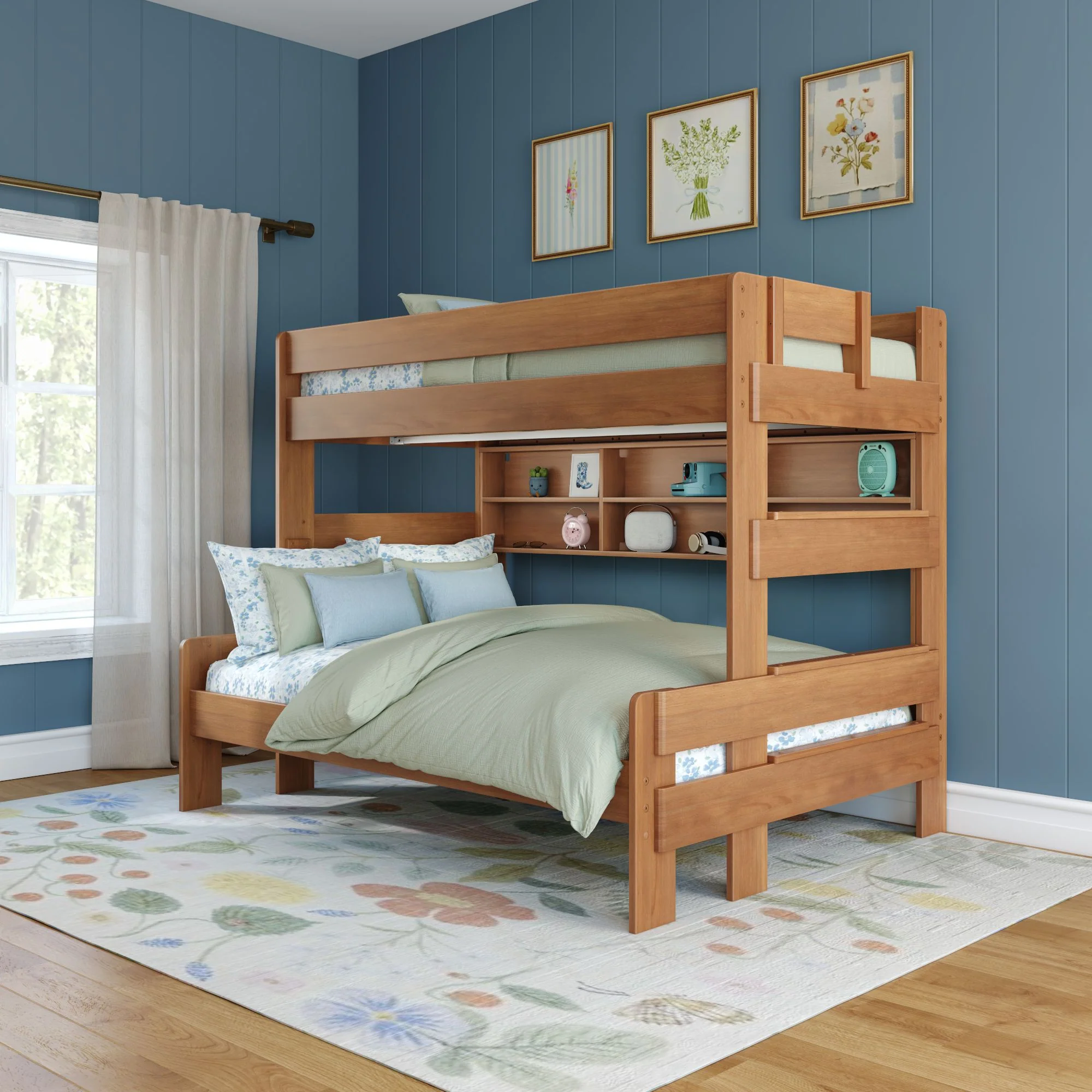 Modern Farmhouse Bunk Bed Bookcase - Image 20