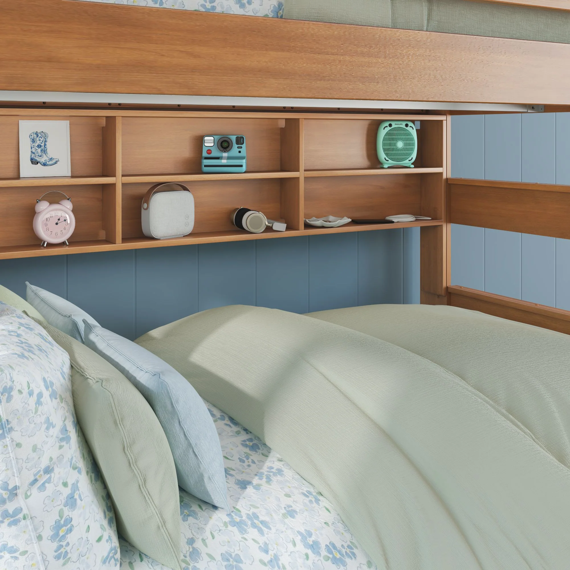 Modern Farmhouse Bunk Bed Bookcase - Image 7