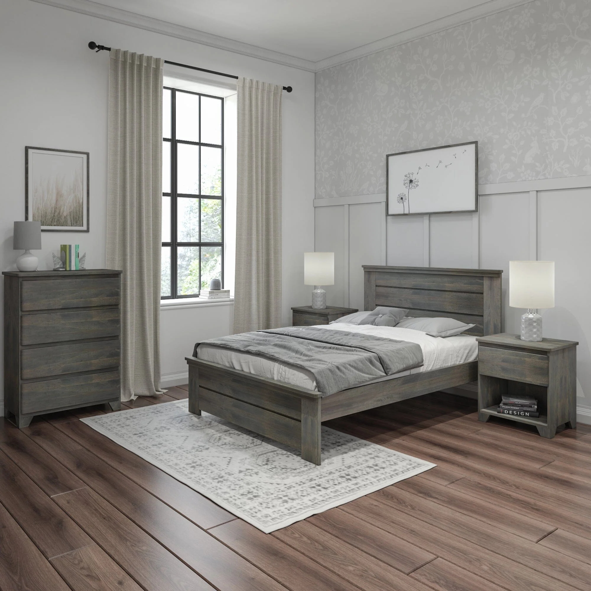 Modern Farmhouse Full Panel Bed - Image 13