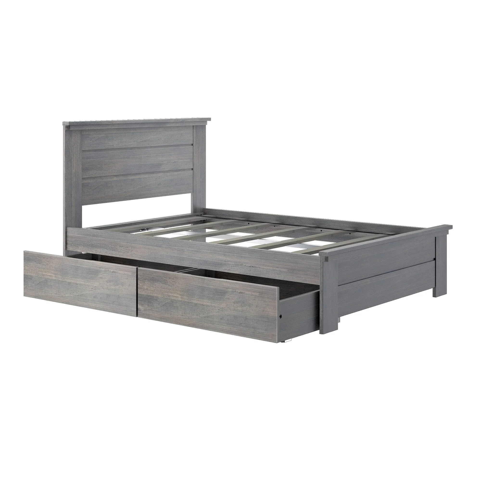 Modern Farmhouse Full Panel Bed With Storage Drawers - Image 3