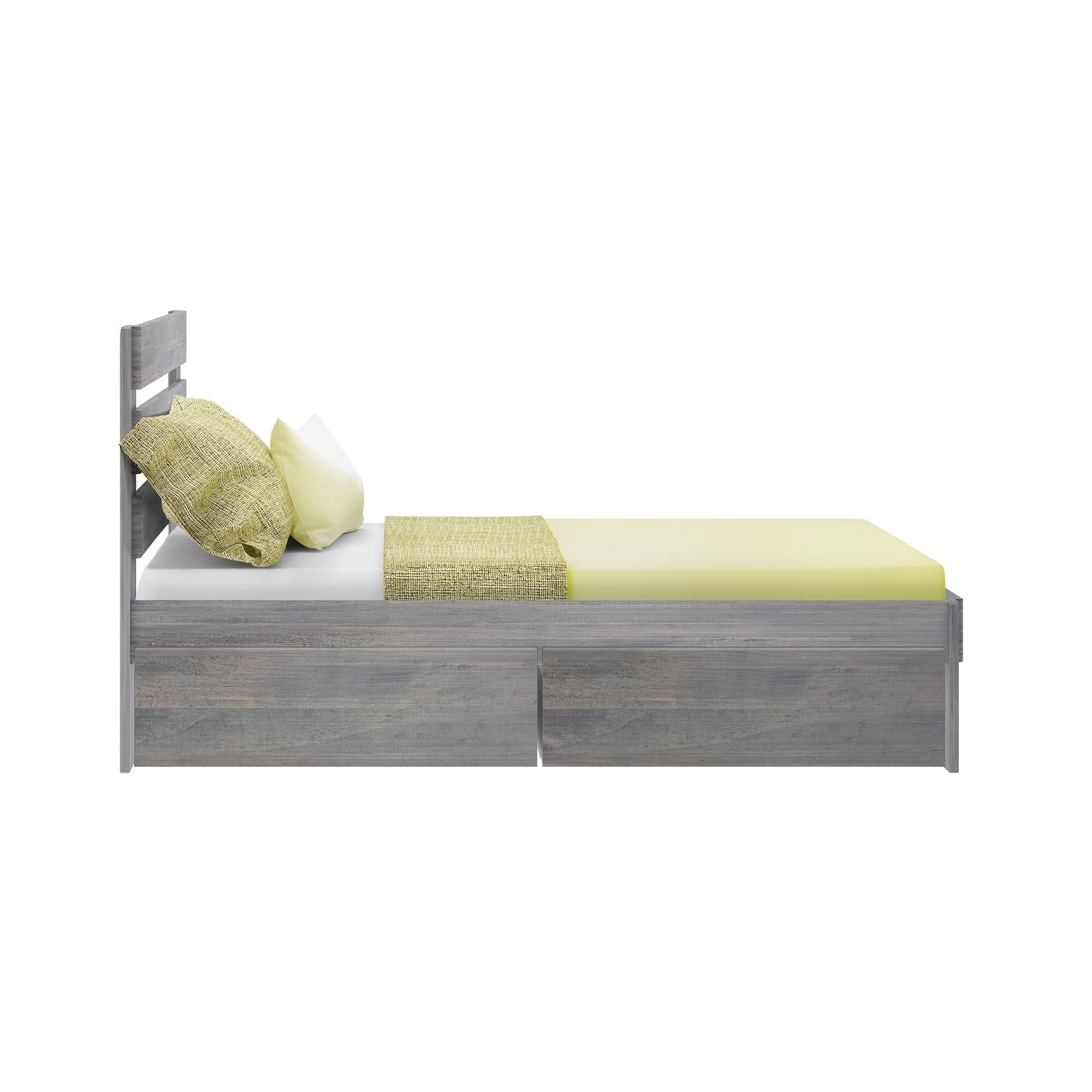 Modern Farmhouse Full Plank Bed With Storage Drawers - Image 5