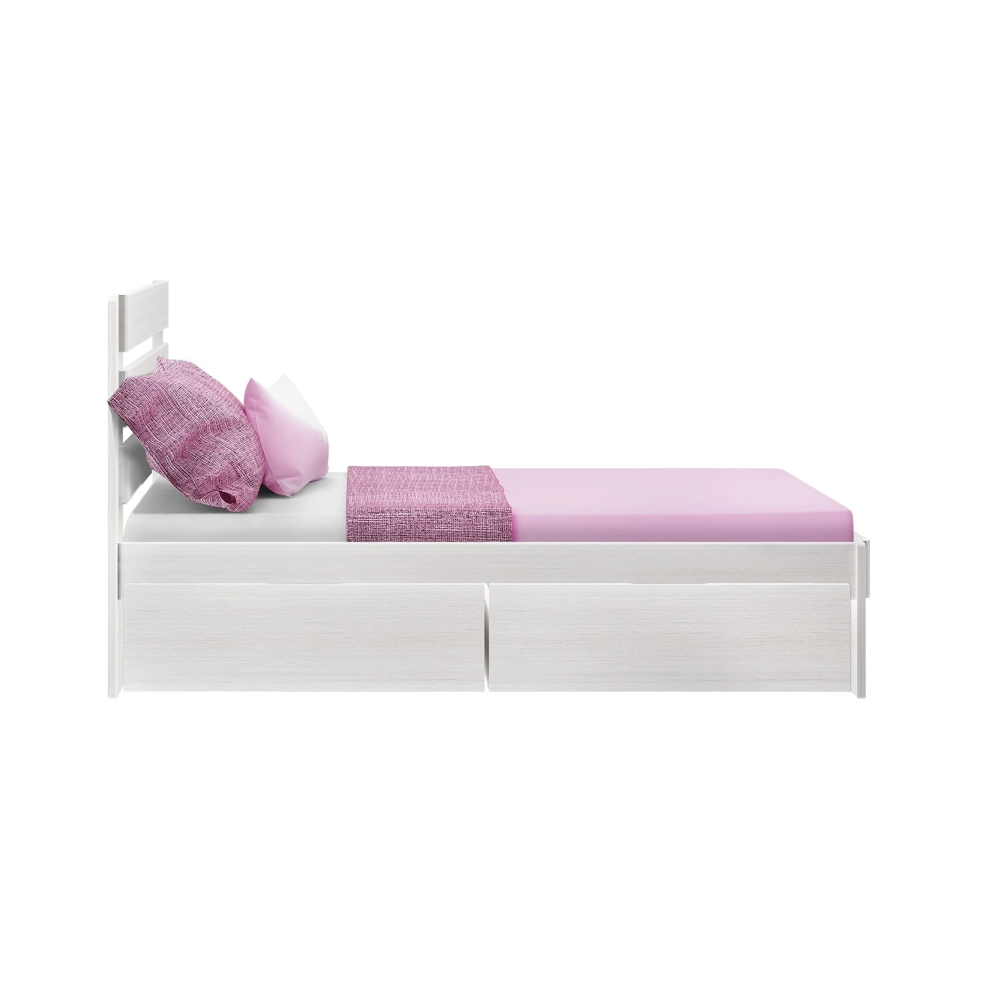 Modern Farmhouse Full Plank Bed With Storage Drawers - Image 6