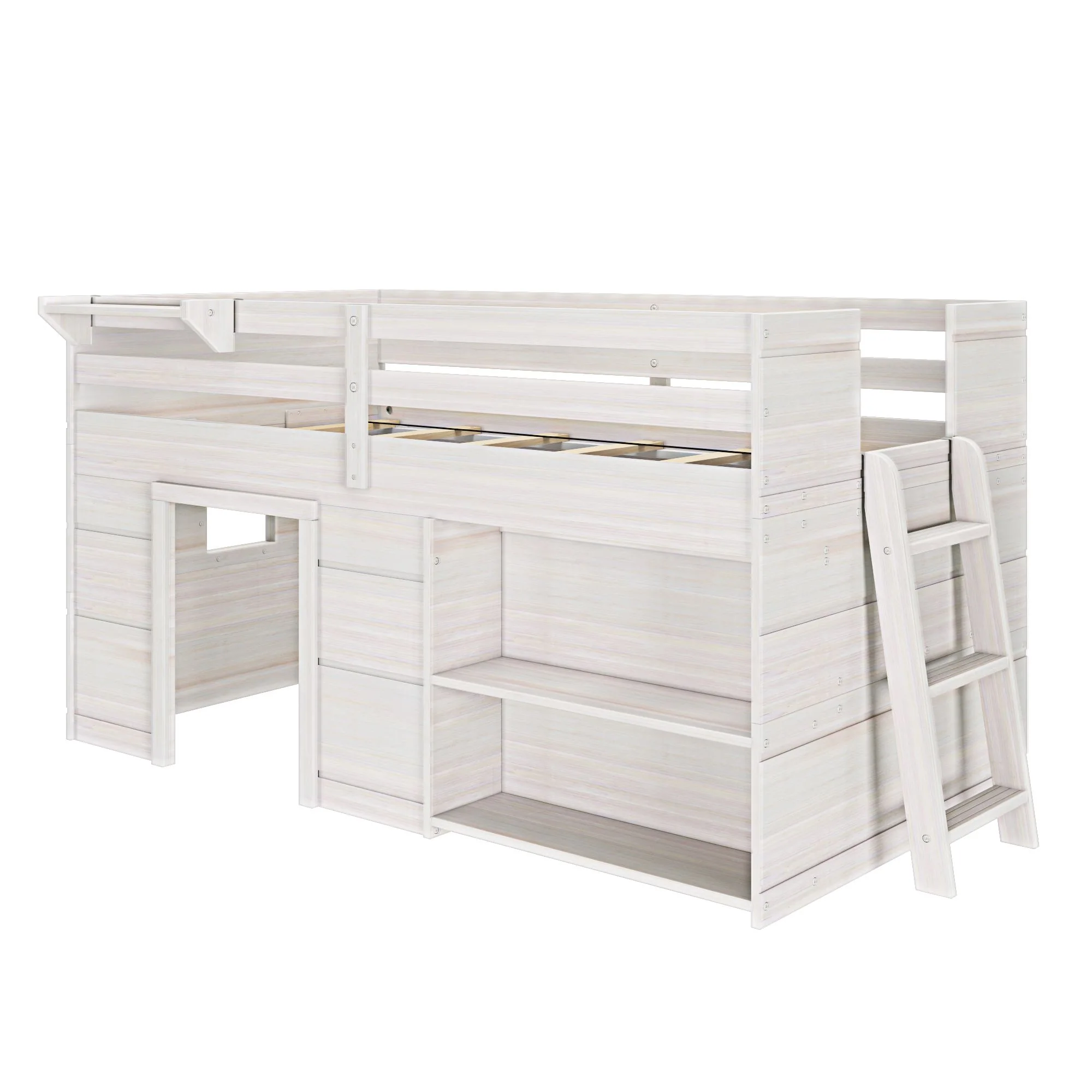 Modern Farmhouse Play & Display Twin Low Loft - Image 10