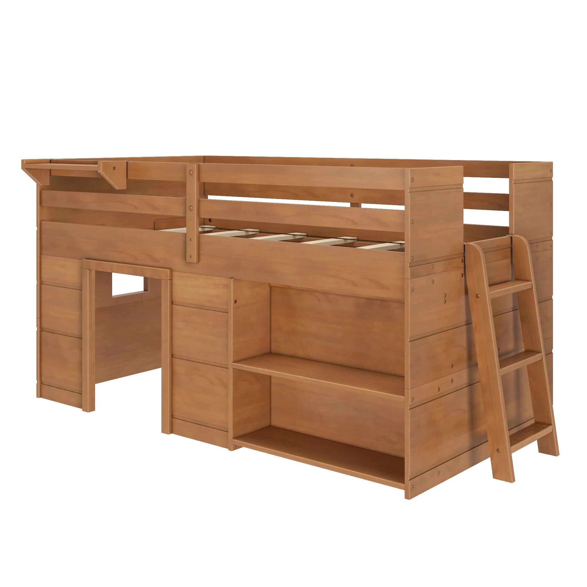 Modern Farmhouse Play & Display Twin Low Loft - Image 12