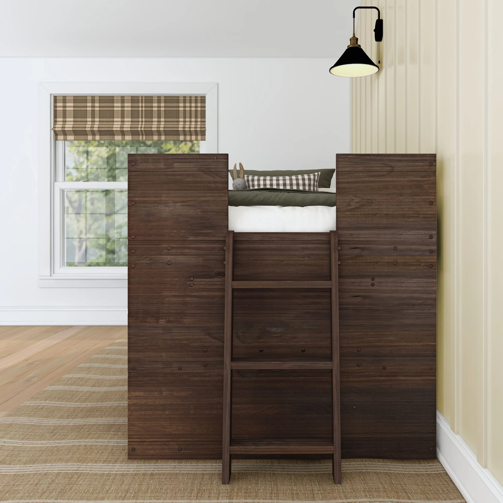 Modern Farmhouse Play & Display Twin Low Loft - Image 25