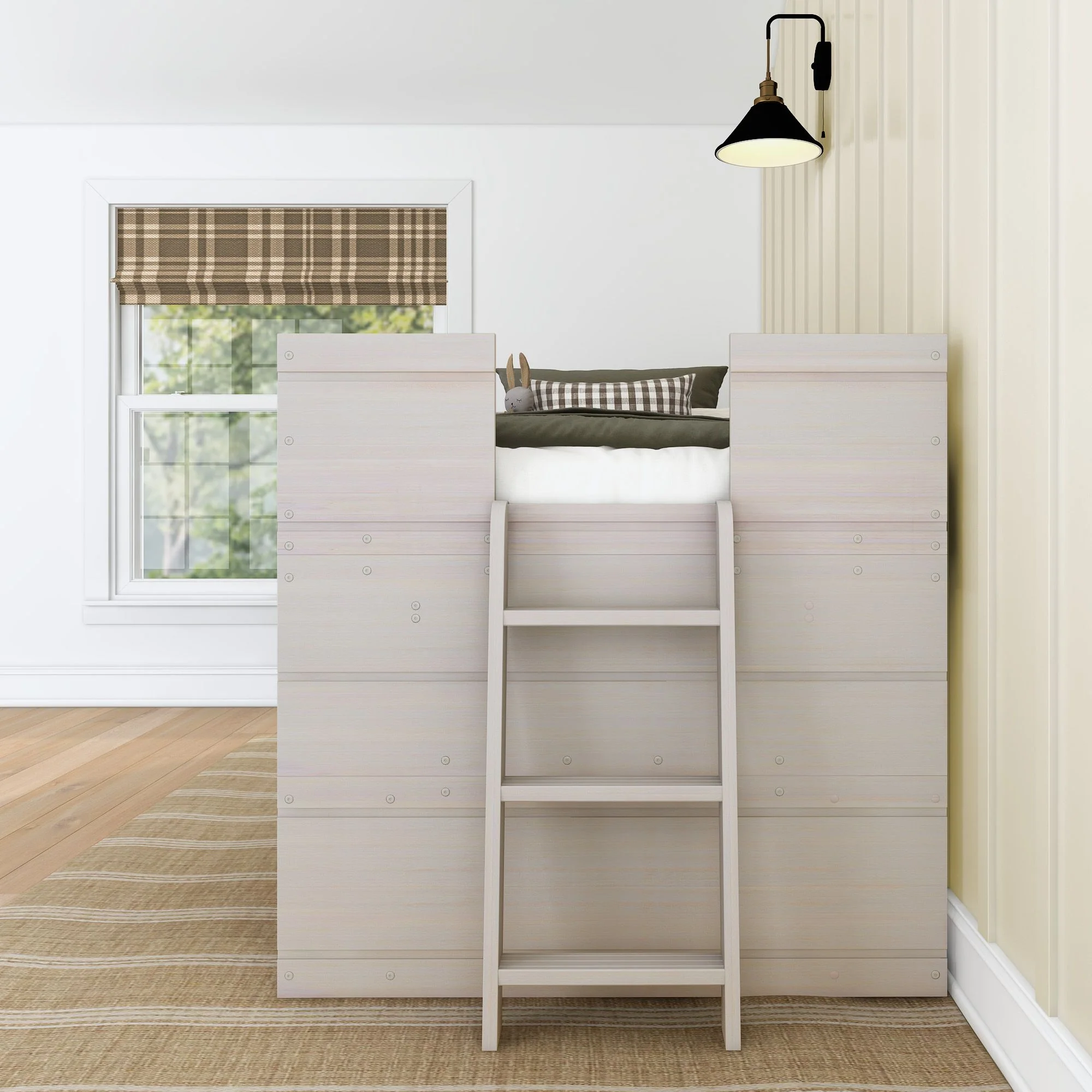 Modern Farmhouse Play & Display Twin Low Loft - Image 26