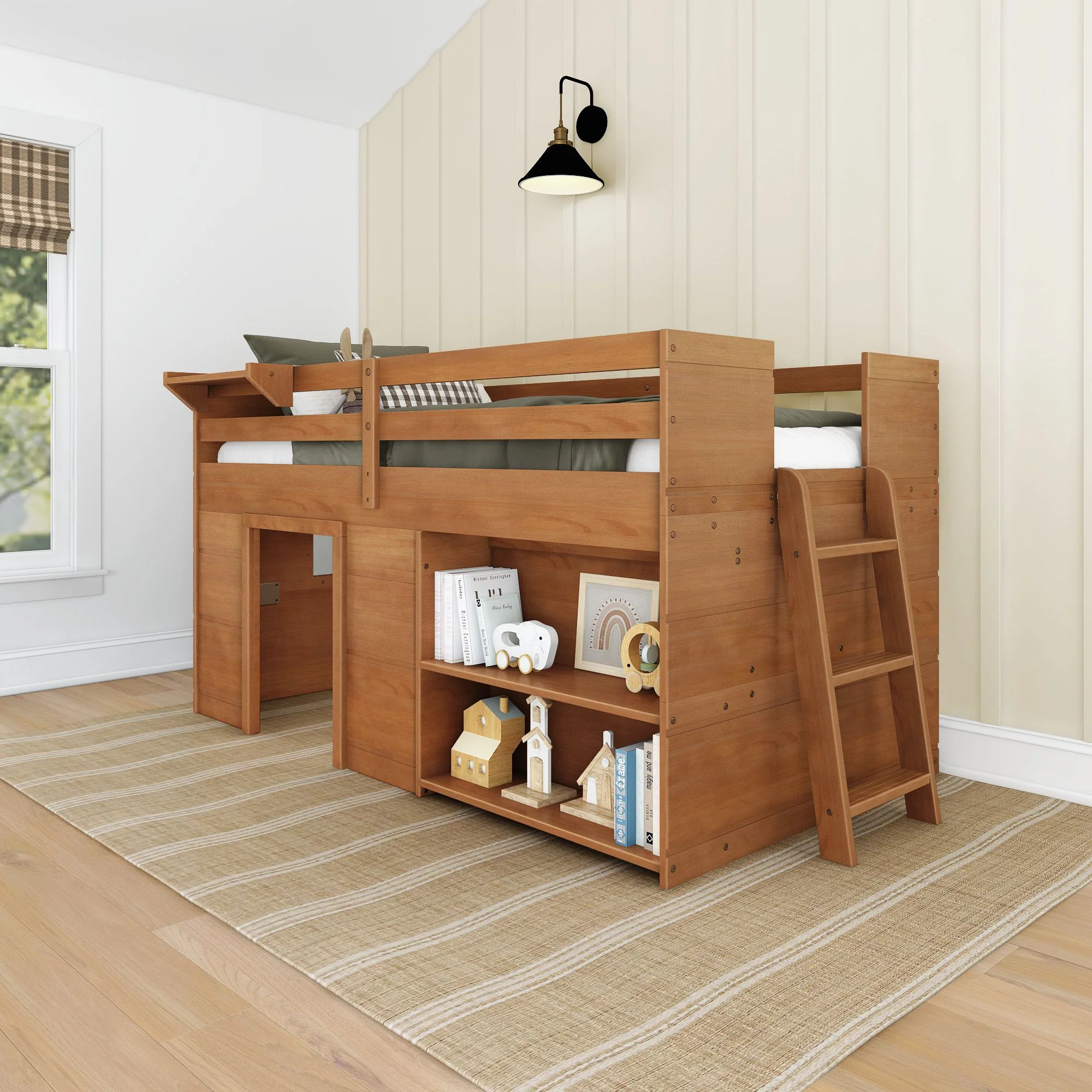 Modern Farmhouse Play & Display Twin Low Loft - Image 4