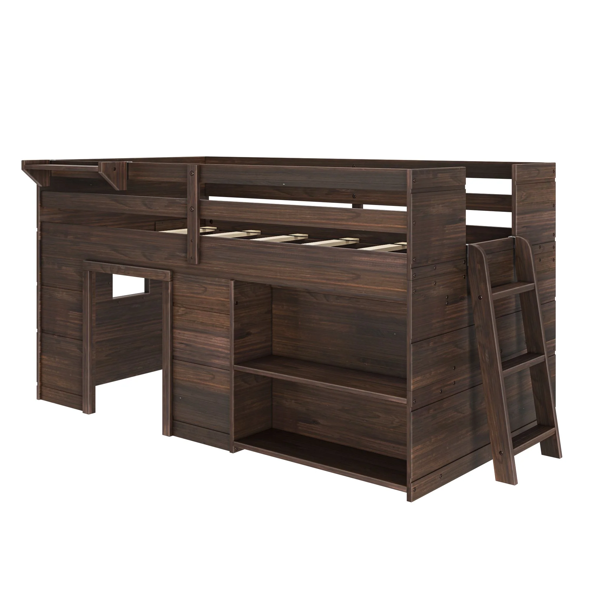 Modern Farmhouse Play & Display Twin Low Loft - Image 9