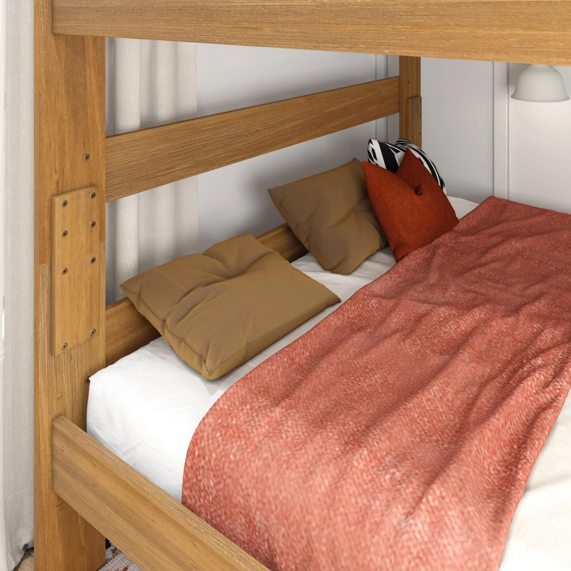 Modern Farmhouse Queen Over Queen Bunk Bed - Image 20