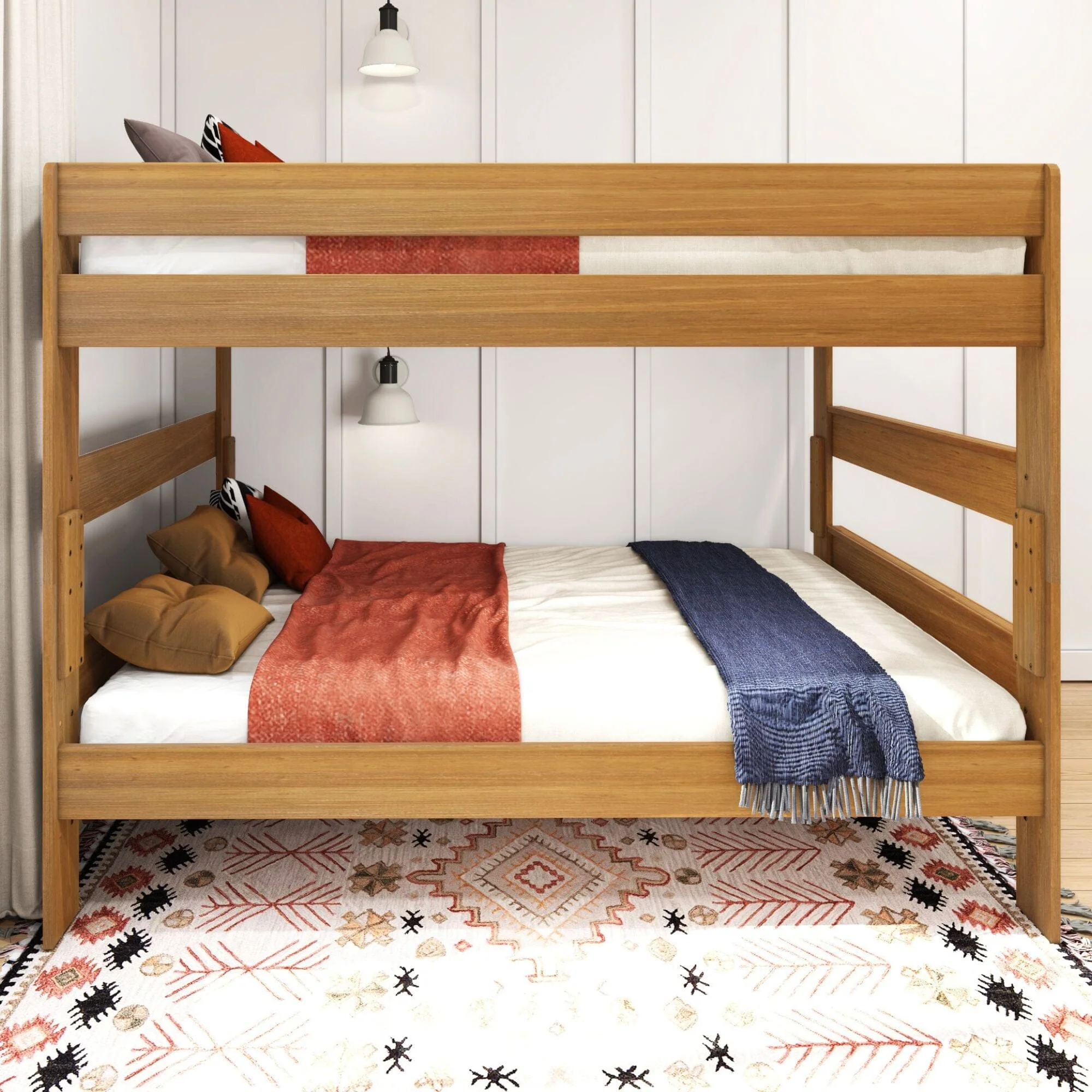 Modern Farmhouse Queen Over Queen Bunk Bed - Image 8