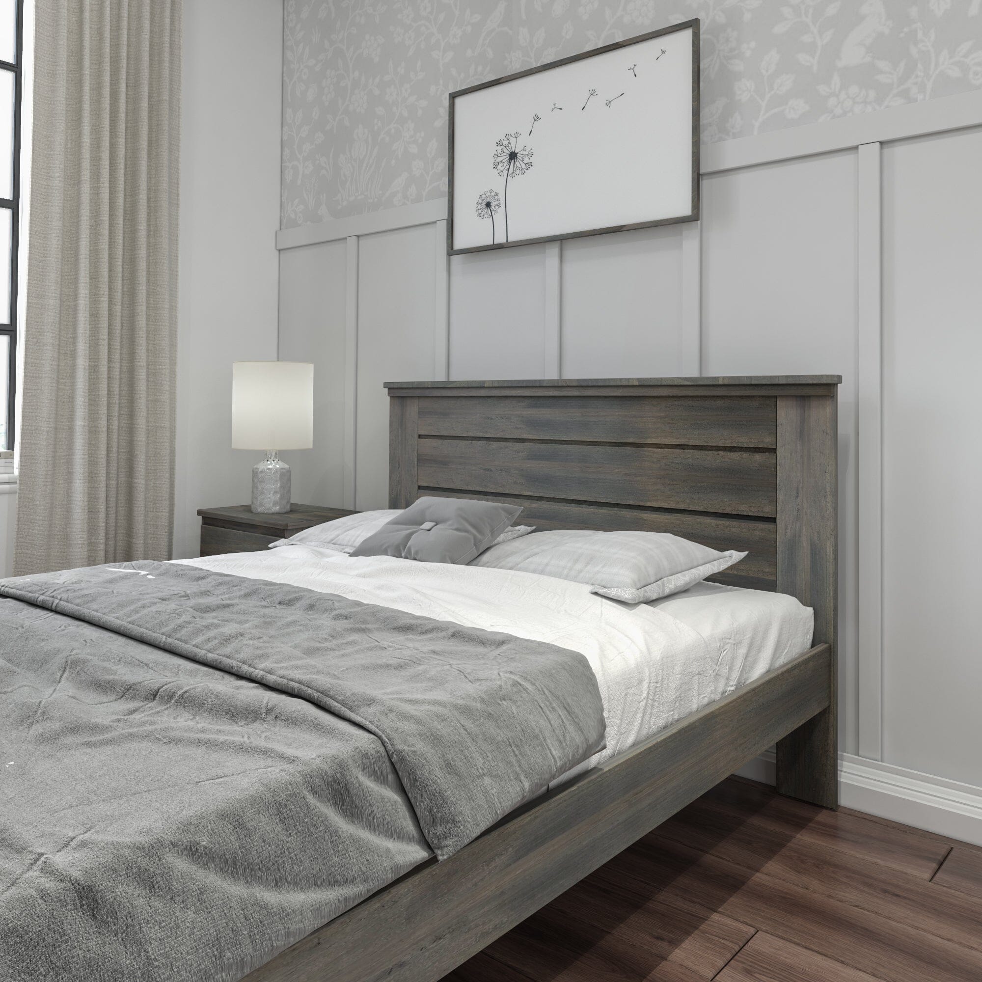 Modern Farmhouse Queen Panel Bed - Image 16