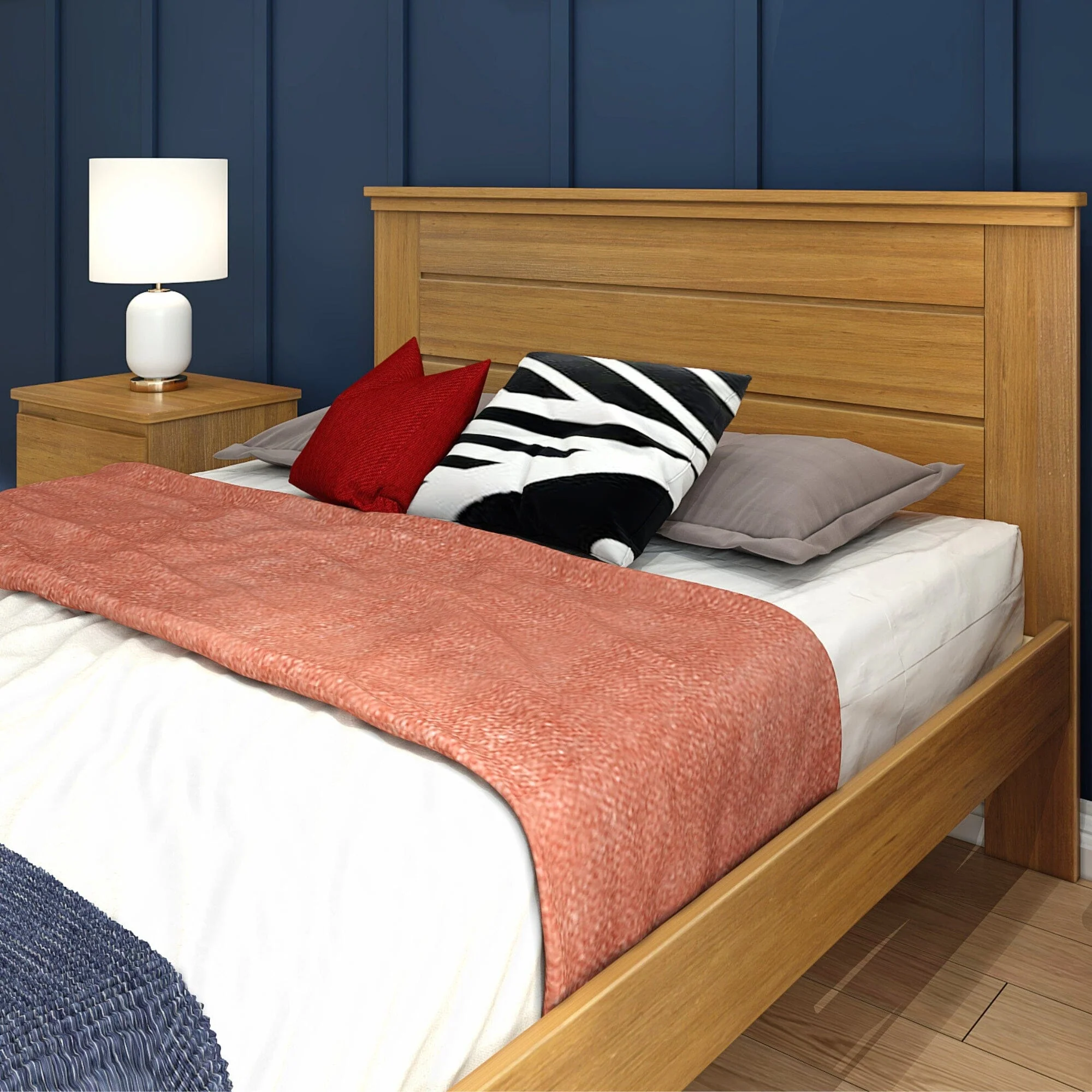 Modern Farmhouse Queen Panel Bed - Image 17