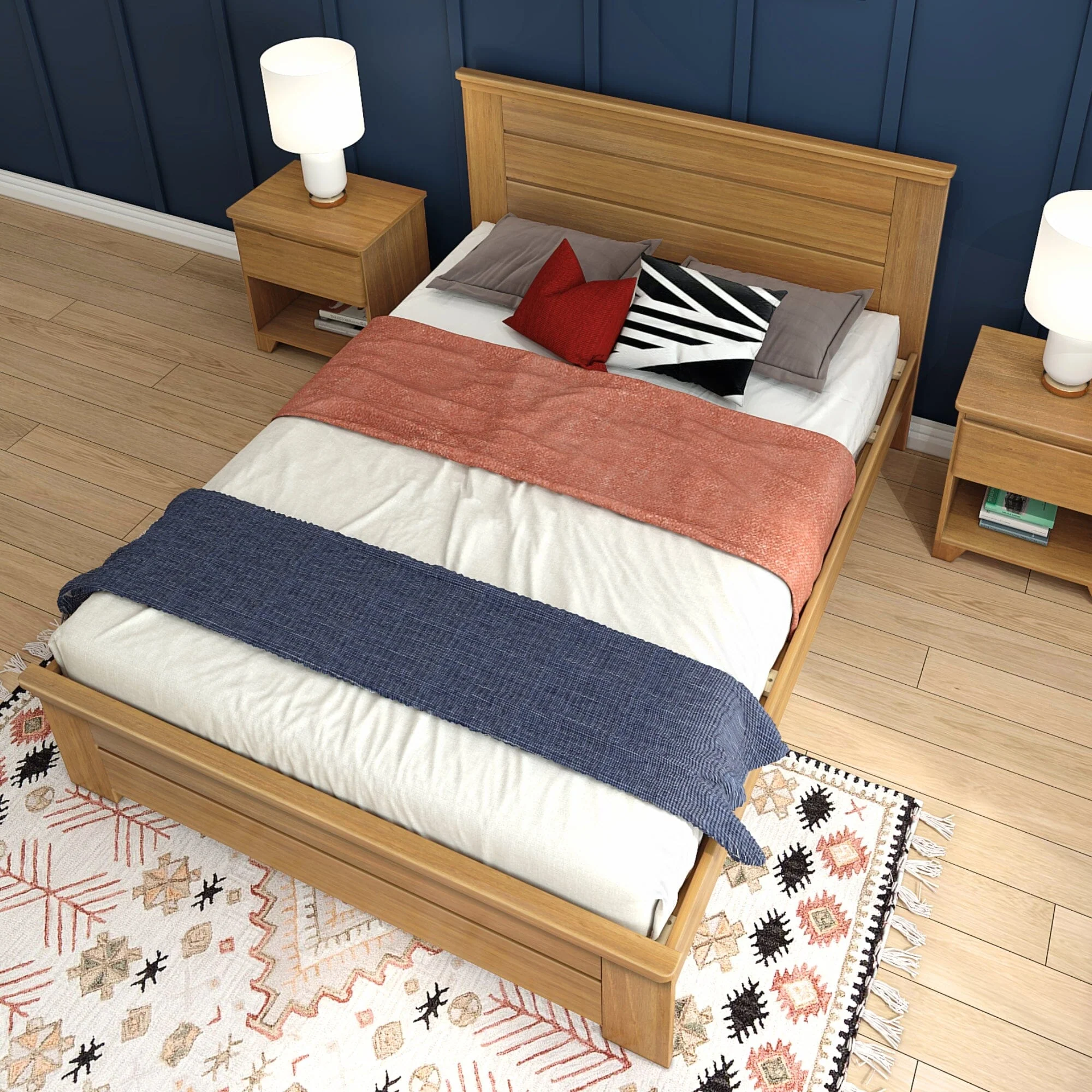 Modern Farmhouse Queen Panel Bed - Image 21