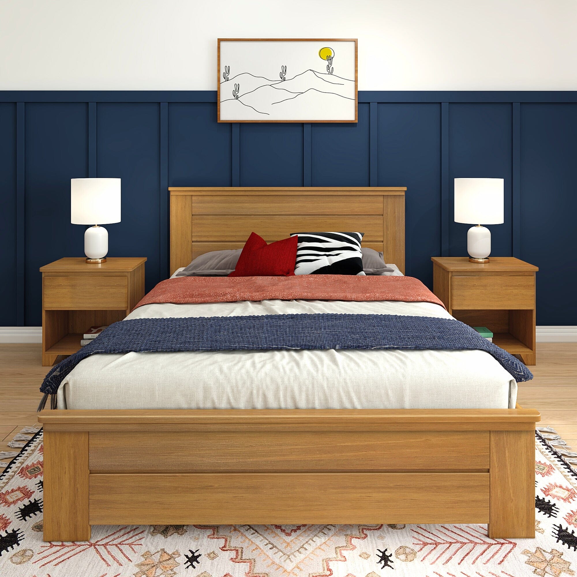 Modern Farmhouse Queen Panel Bed - Image 5