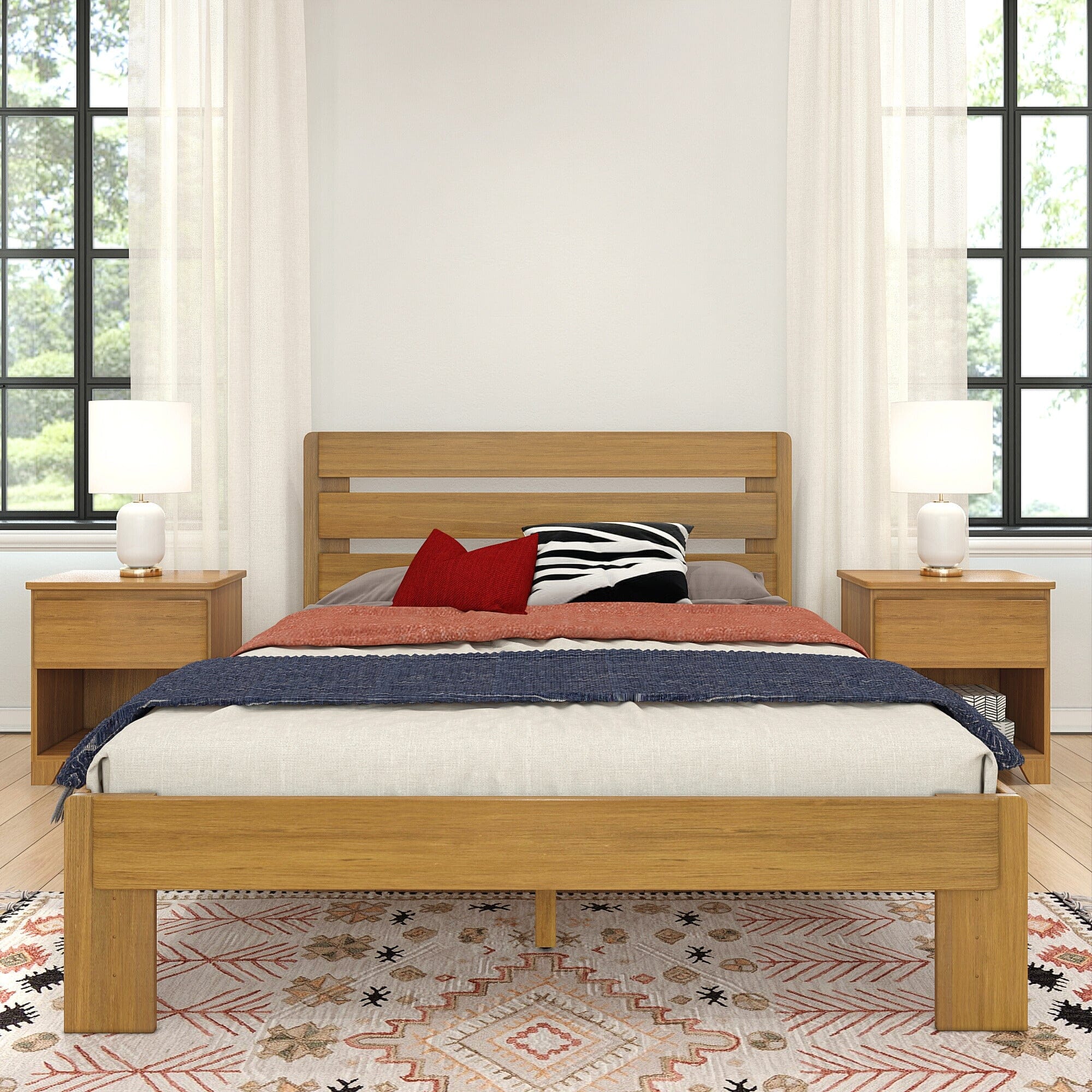 Modern Farmhouse Queen Plank Bed - Image 7