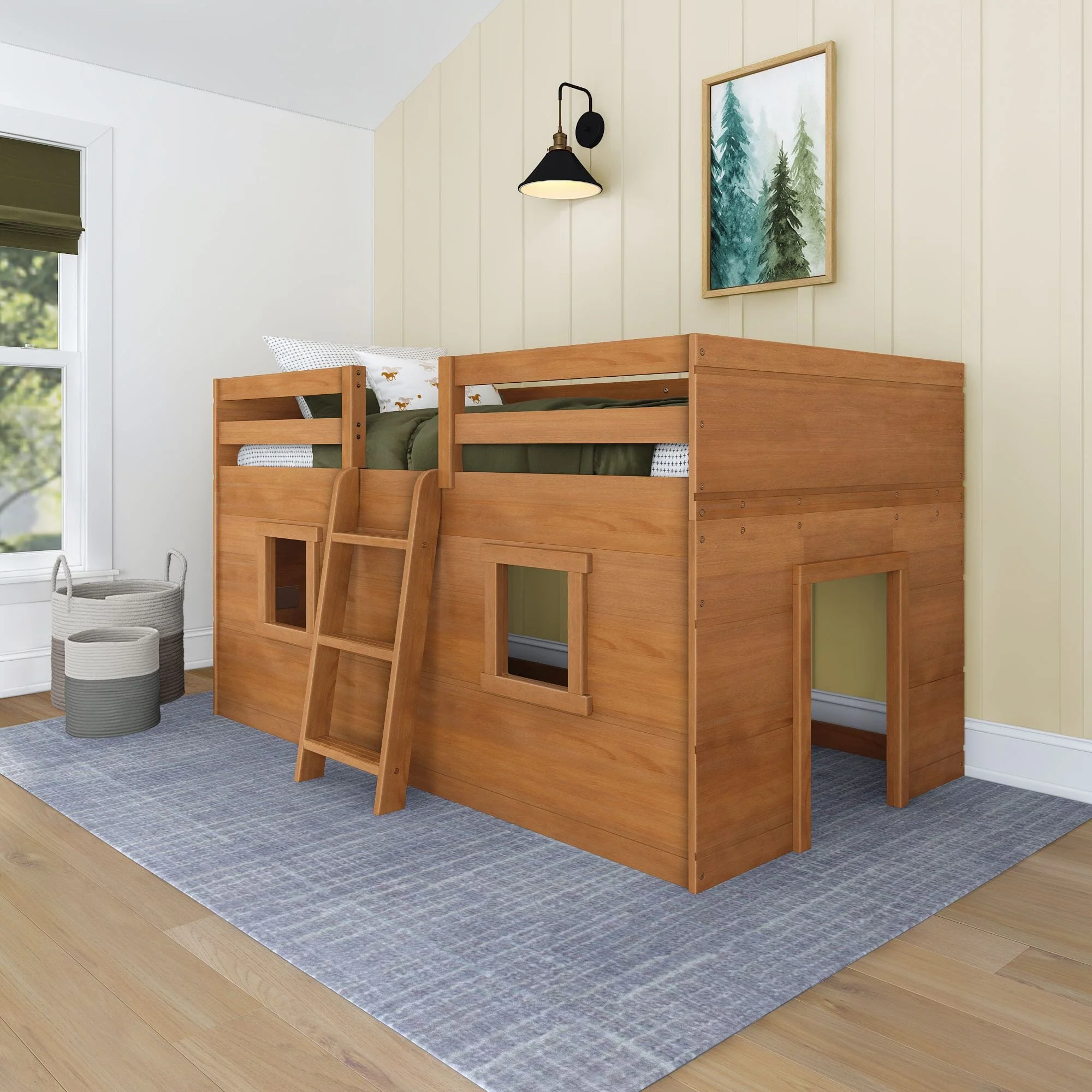 Modern Farmhouse Twin Low Loft - Image 4
