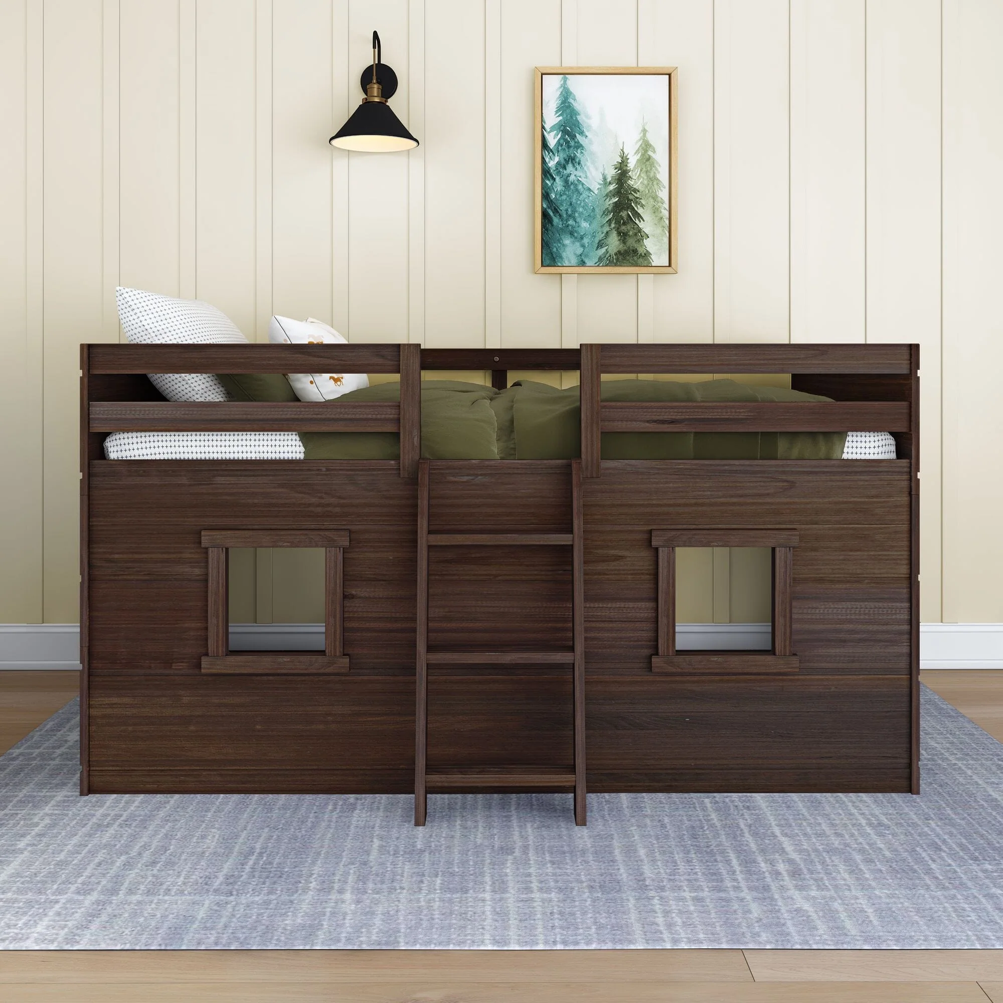 Modern Farmhouse Twin Low Loft - Image 5