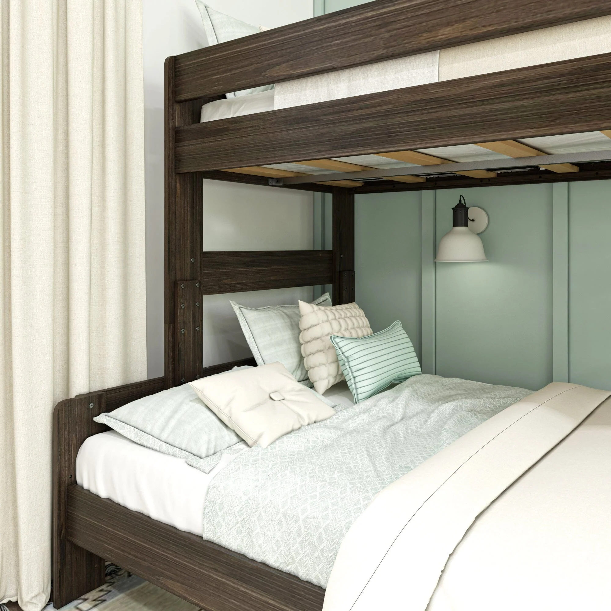 Modern Farmhouse Twin Over Full Bunk Bed - Image 7