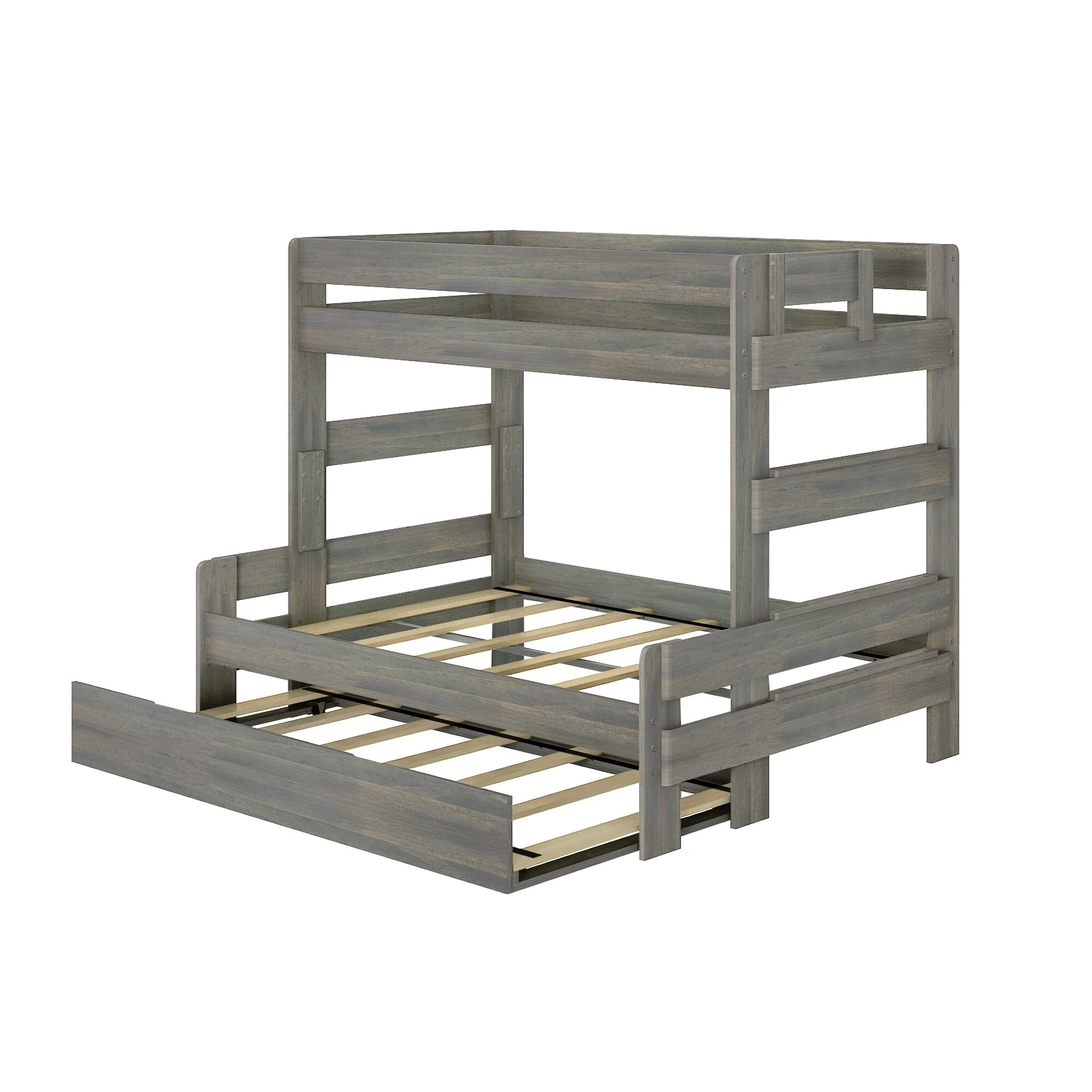Modern Farmhouse Twin Over Full Bunk Bed With Trundle - Image 8