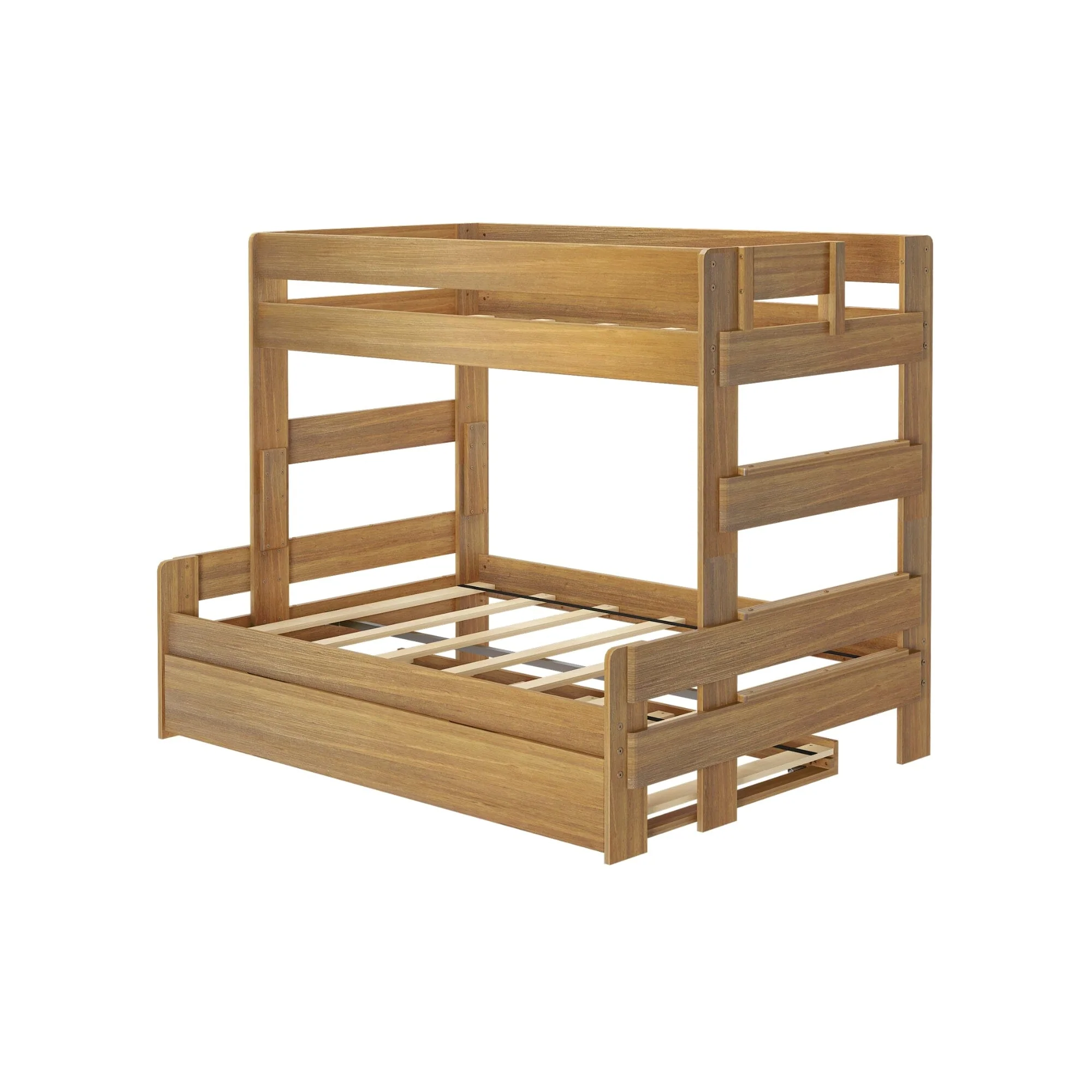 Modern Farmhouse Twin Over Full Bunk Bed With Trundle - Image 9