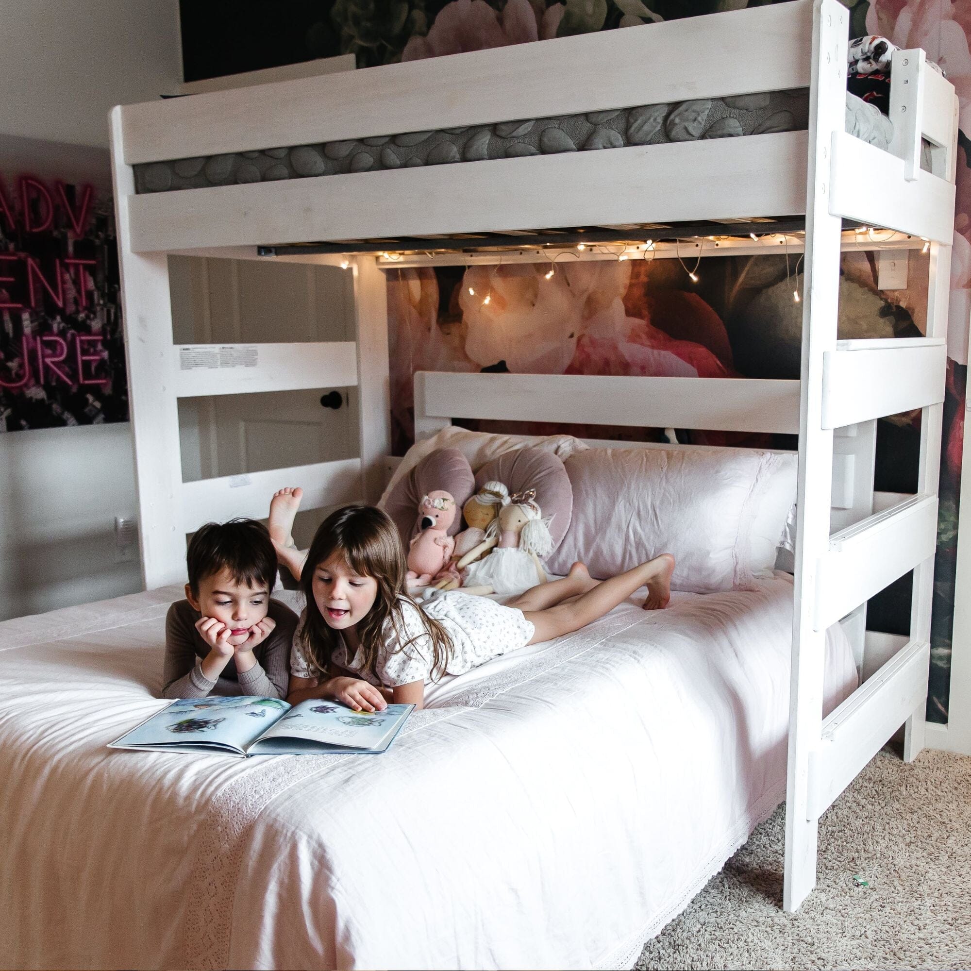 Modern Farmhouse Twin Over Full L-Shaped Bunk Bed - Image 13