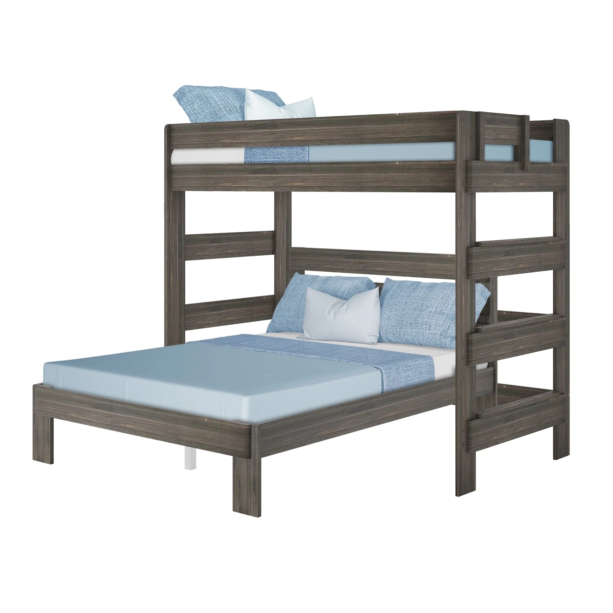 Modern Farmhouse Twin Over Queen L-Shaped Bunk Bed - Image 11