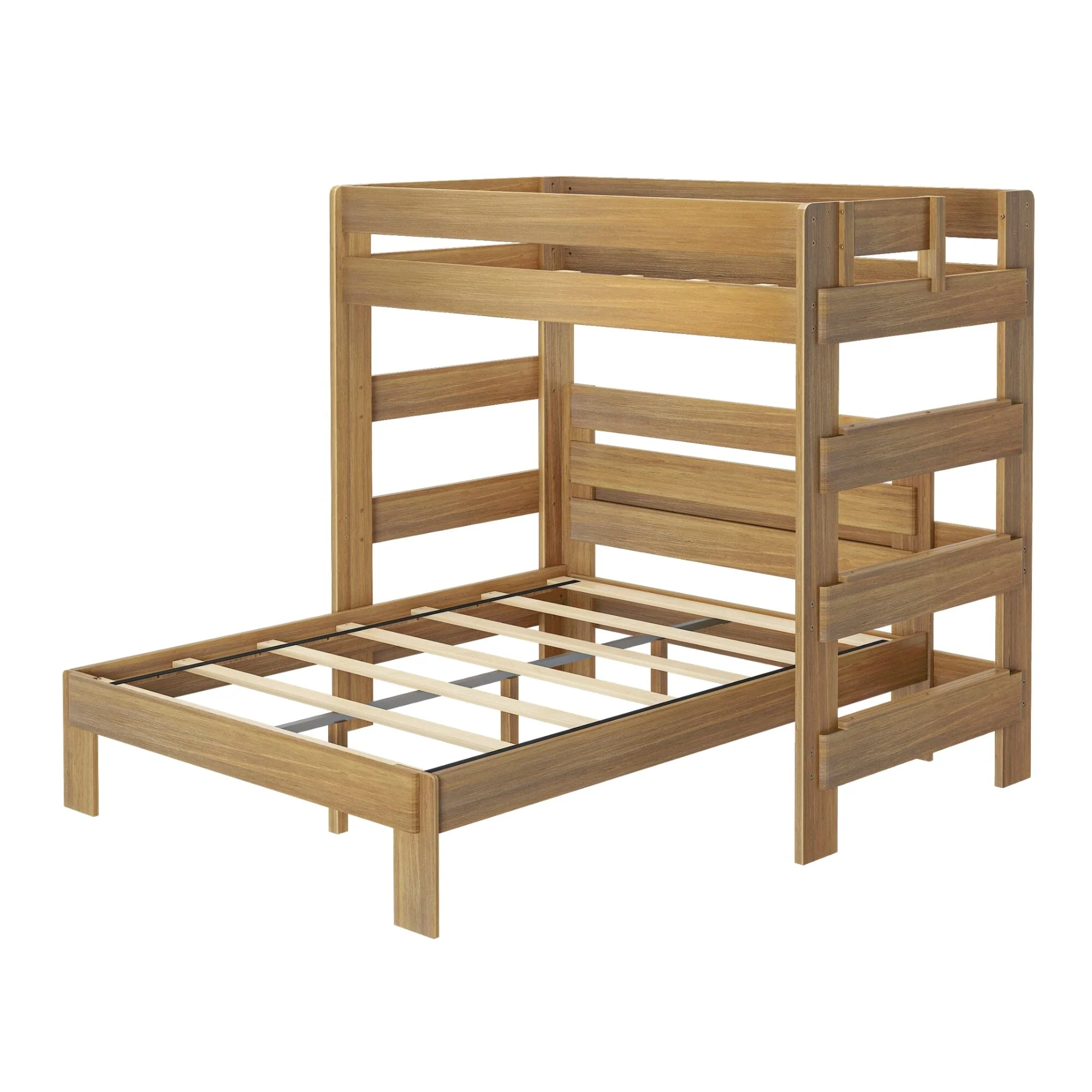 Modern Farmhouse Twin Over Queen L-Shaped Bunk Bed - Image 12