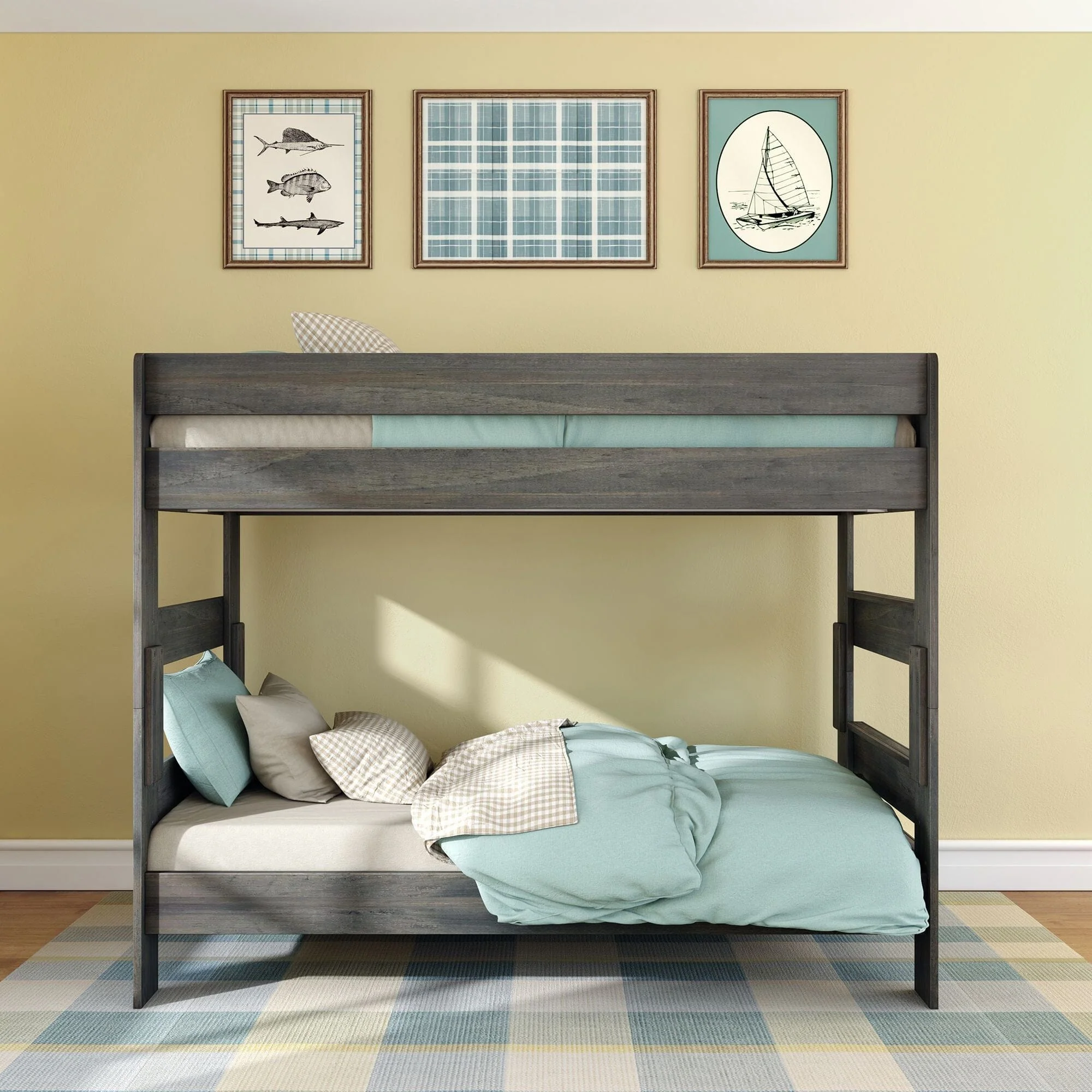 Modern Farmhouse Twin Over Twin Bunk Bed - Image 6