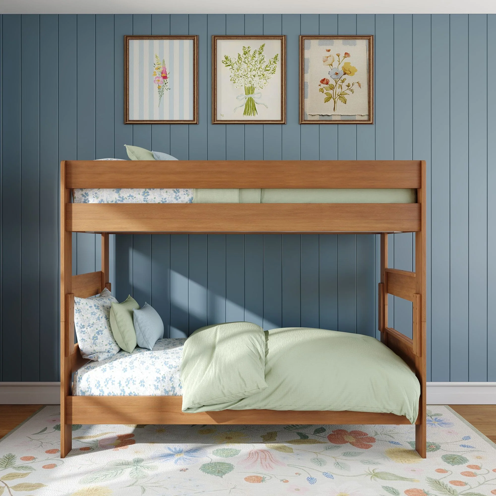 Modern Farmhouse Twin Over Twin Bunk Bed - Image 8