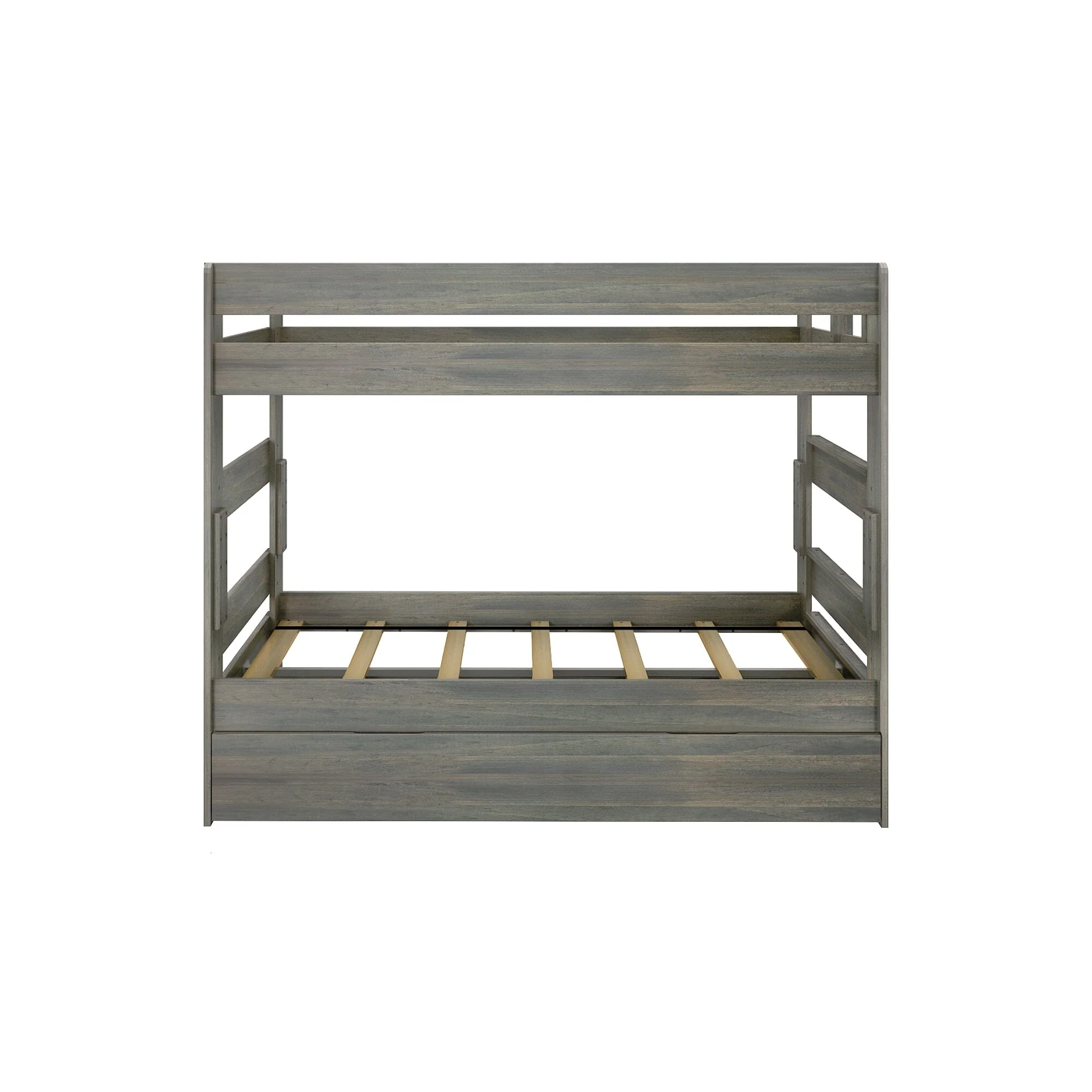 Modern Farmhouse Twin Over Twin Bunk Bed With Trundle - Image 8