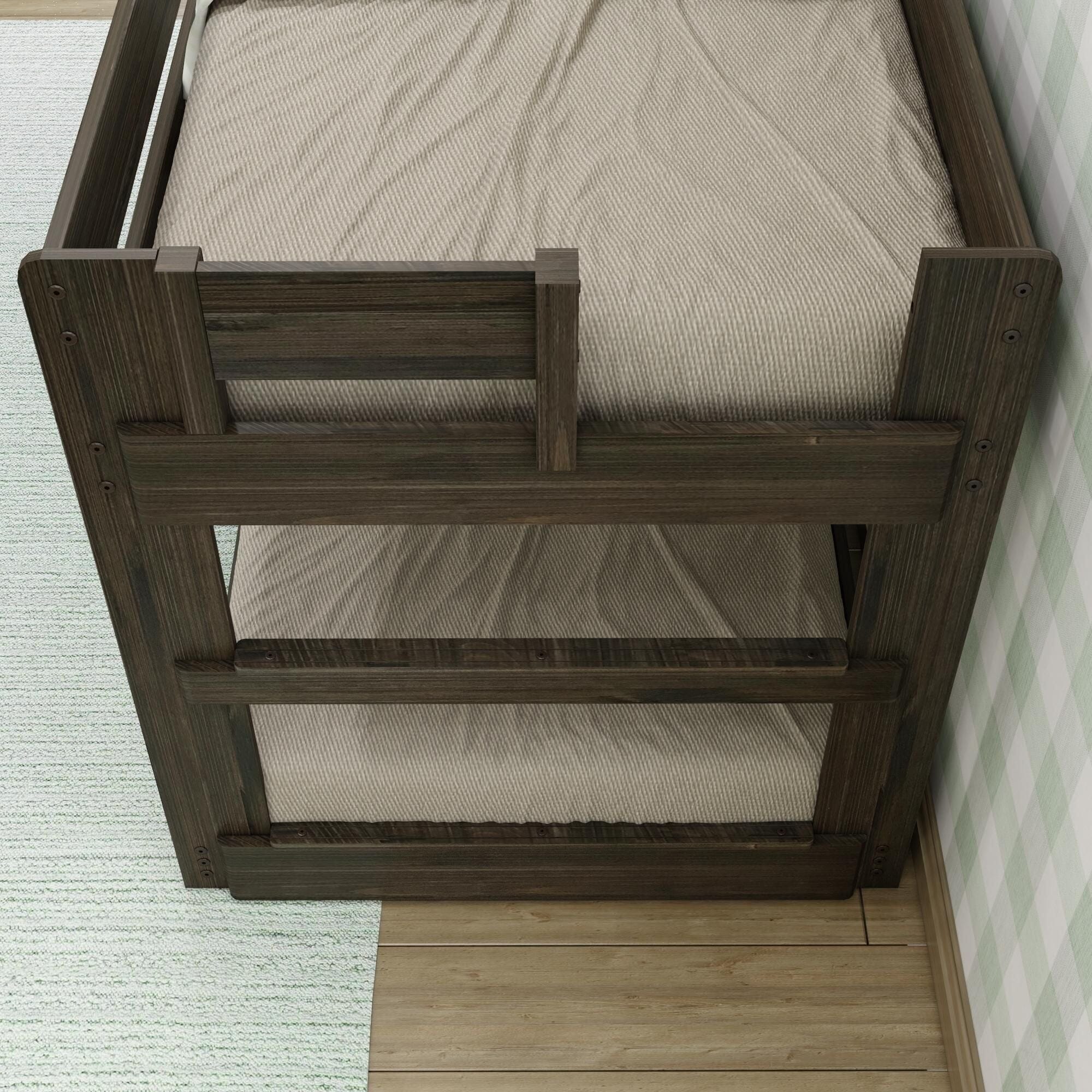 Modern Farmhouse Twin Over Twin Low Bunk Bed - Image 14