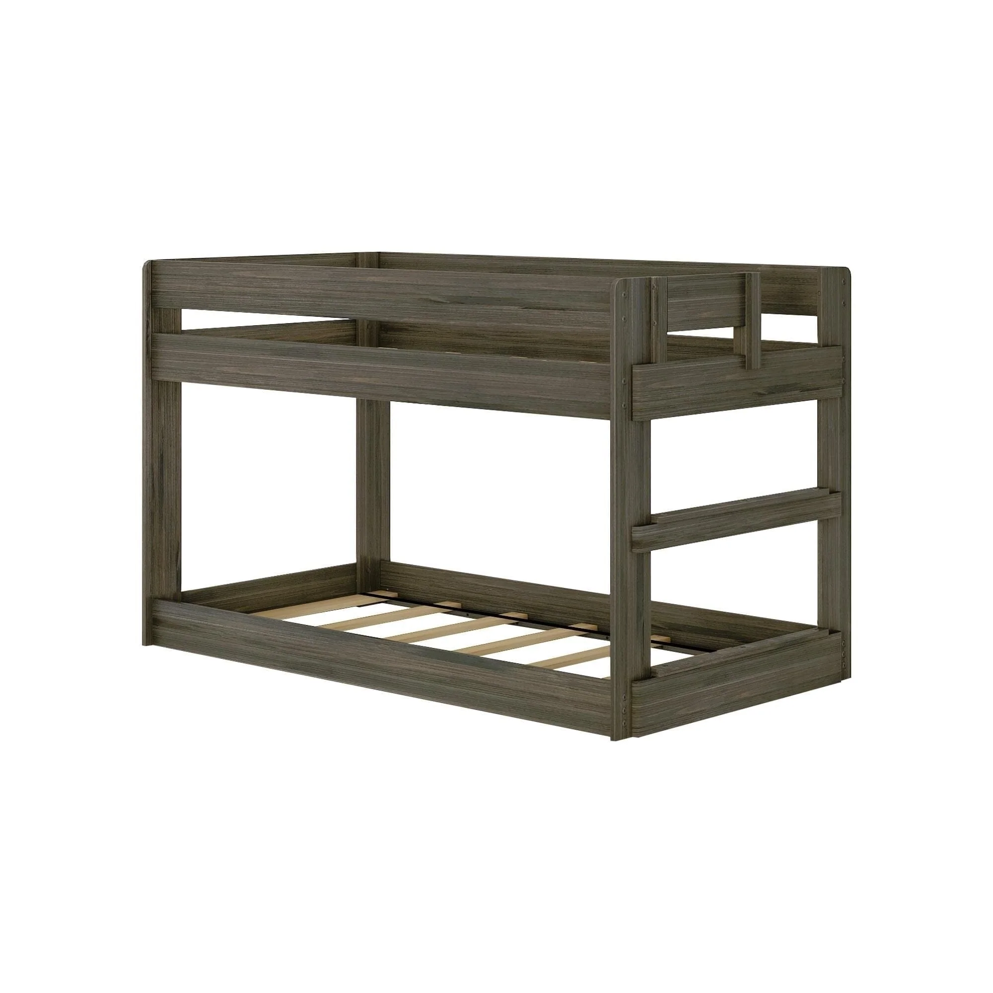 Modern Farmhouse Twin Over Twin Low Bunk Bed - Image 7