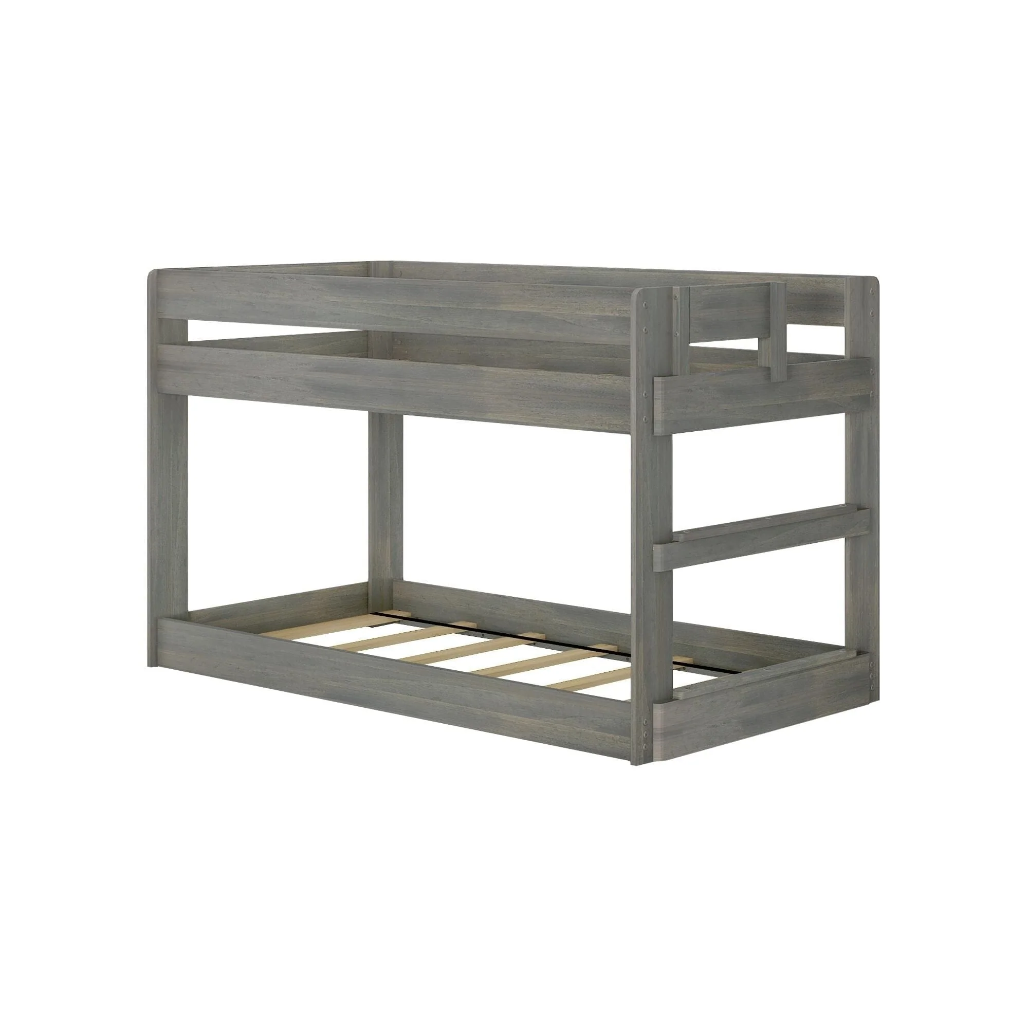 Modern Farmhouse Twin Over Twin Low Bunk Bed - Image 9