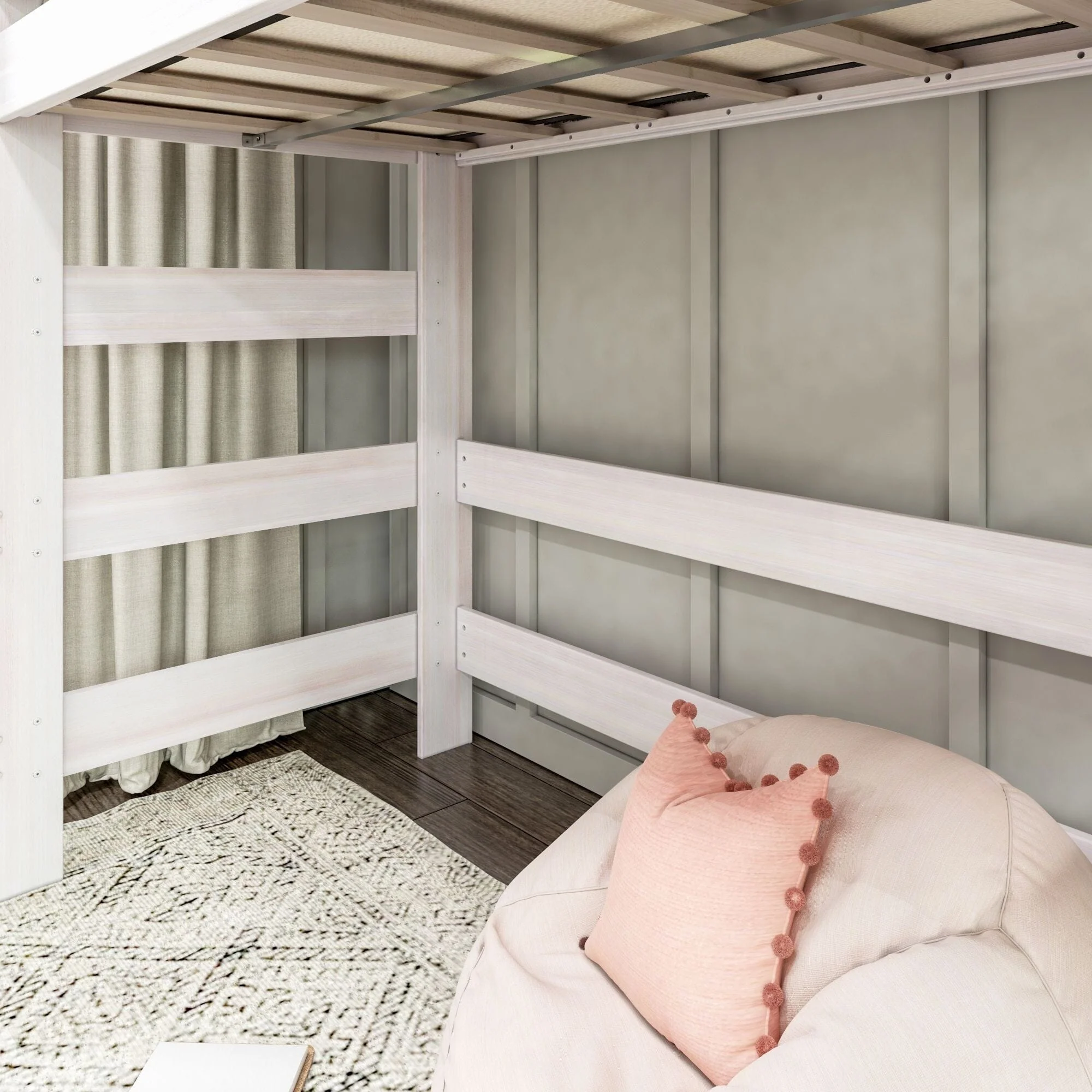Modern Farmhouse Twin Loft Bed - Image 15