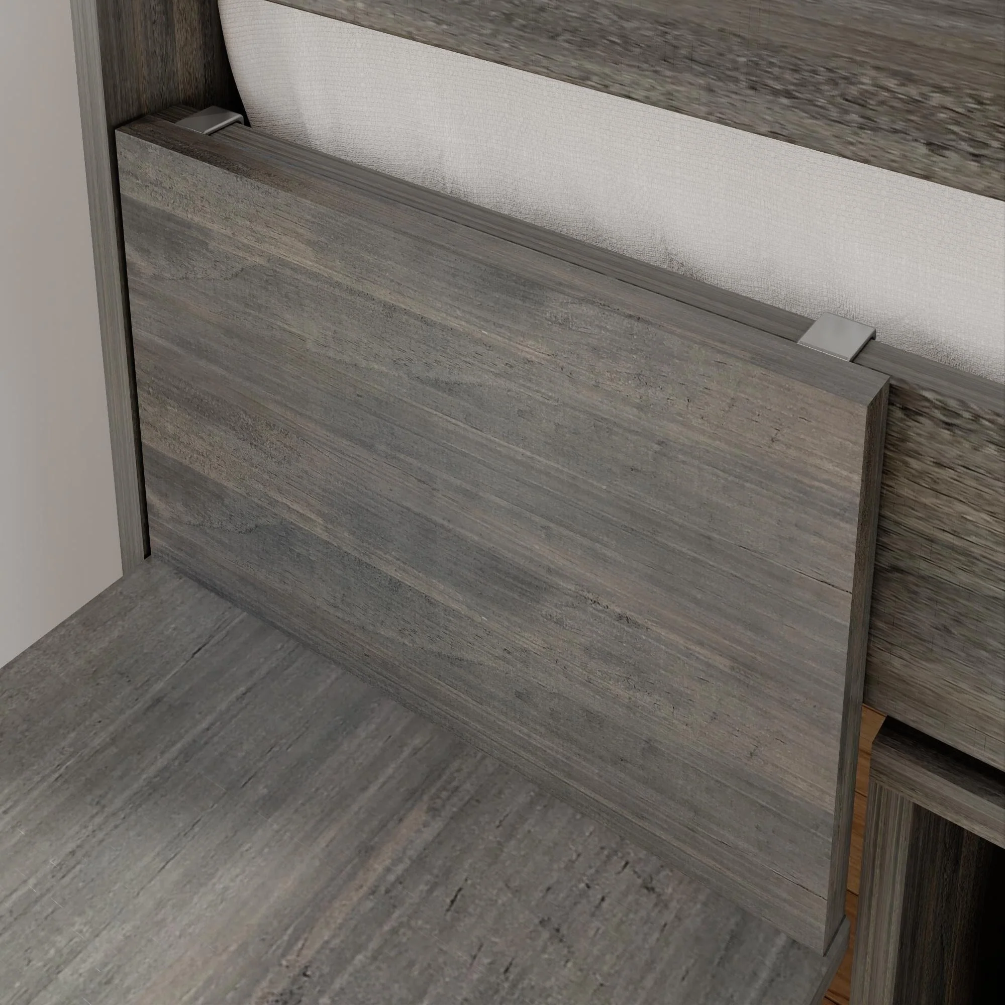 Modern Farmhouse Twin Low Loft Bed With Desk & Storage - Image 15