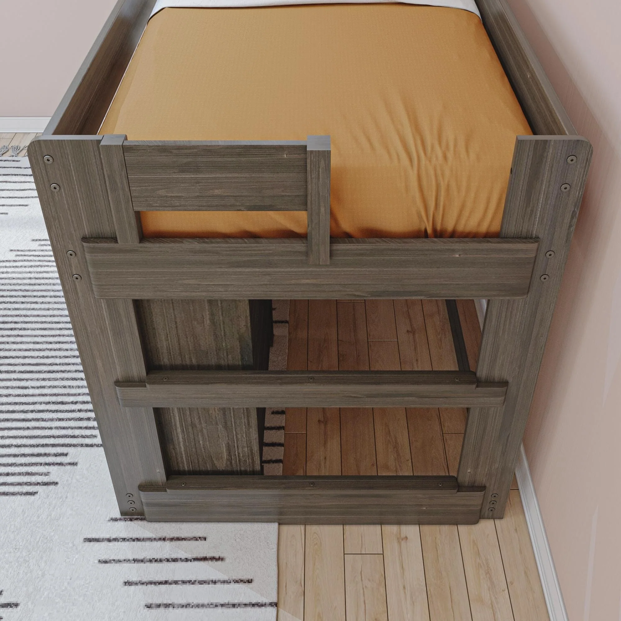Modern Farmhouse Twin Low Loft Bed With Storage - Image 11