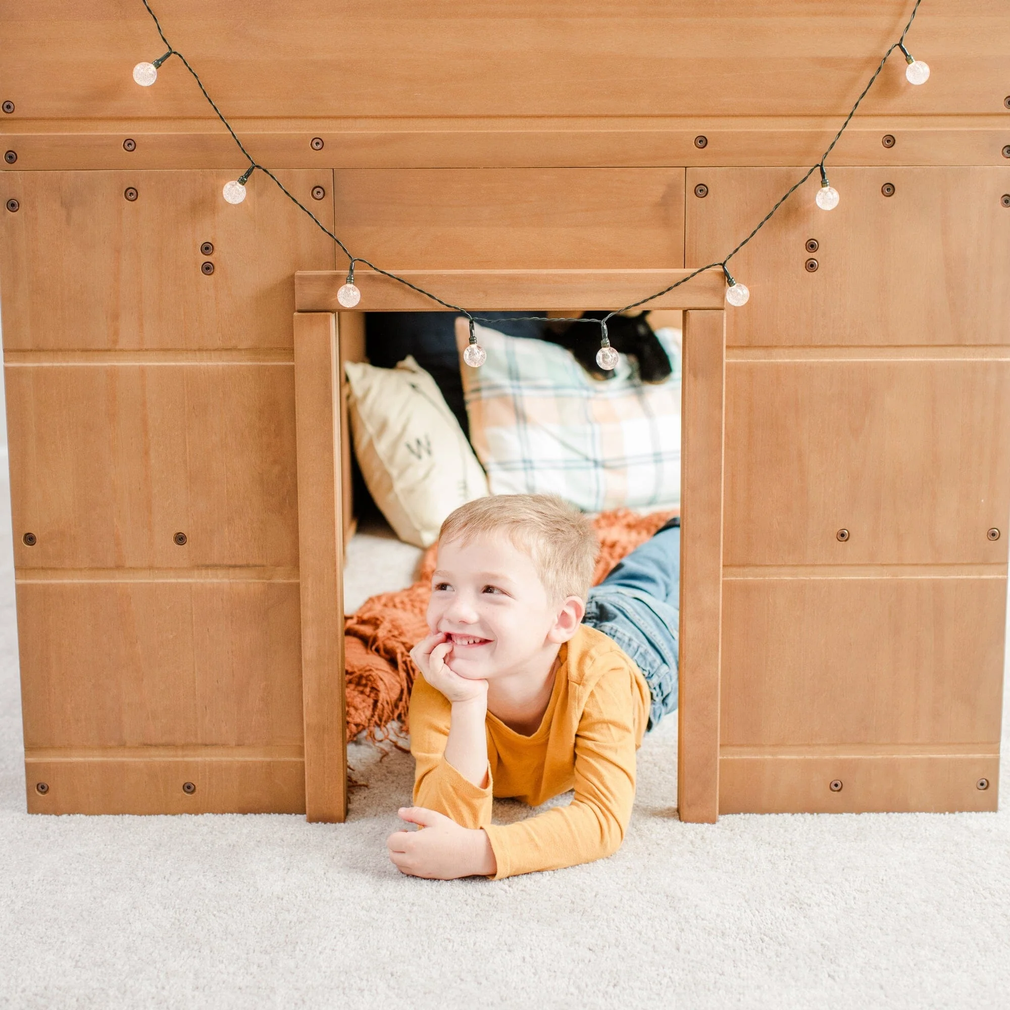 Modern Farmhouse Twin Low Loft Bed With Bookcases - Image 20