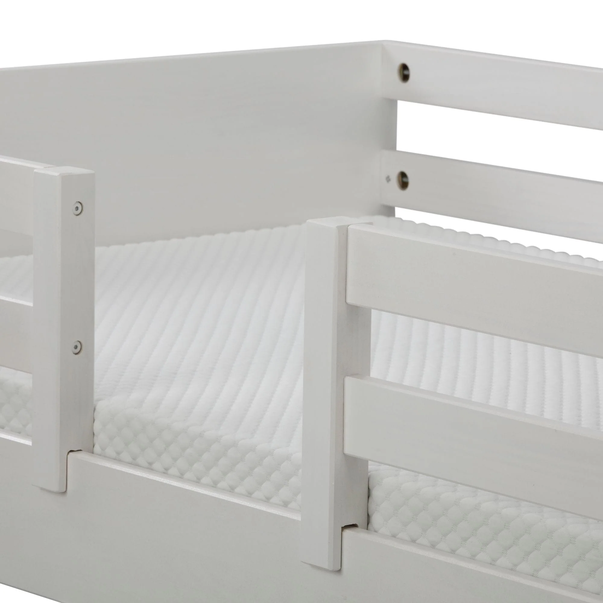 Modern Farmhouse Twin Low Loft Bed With Bookcases - Image 25