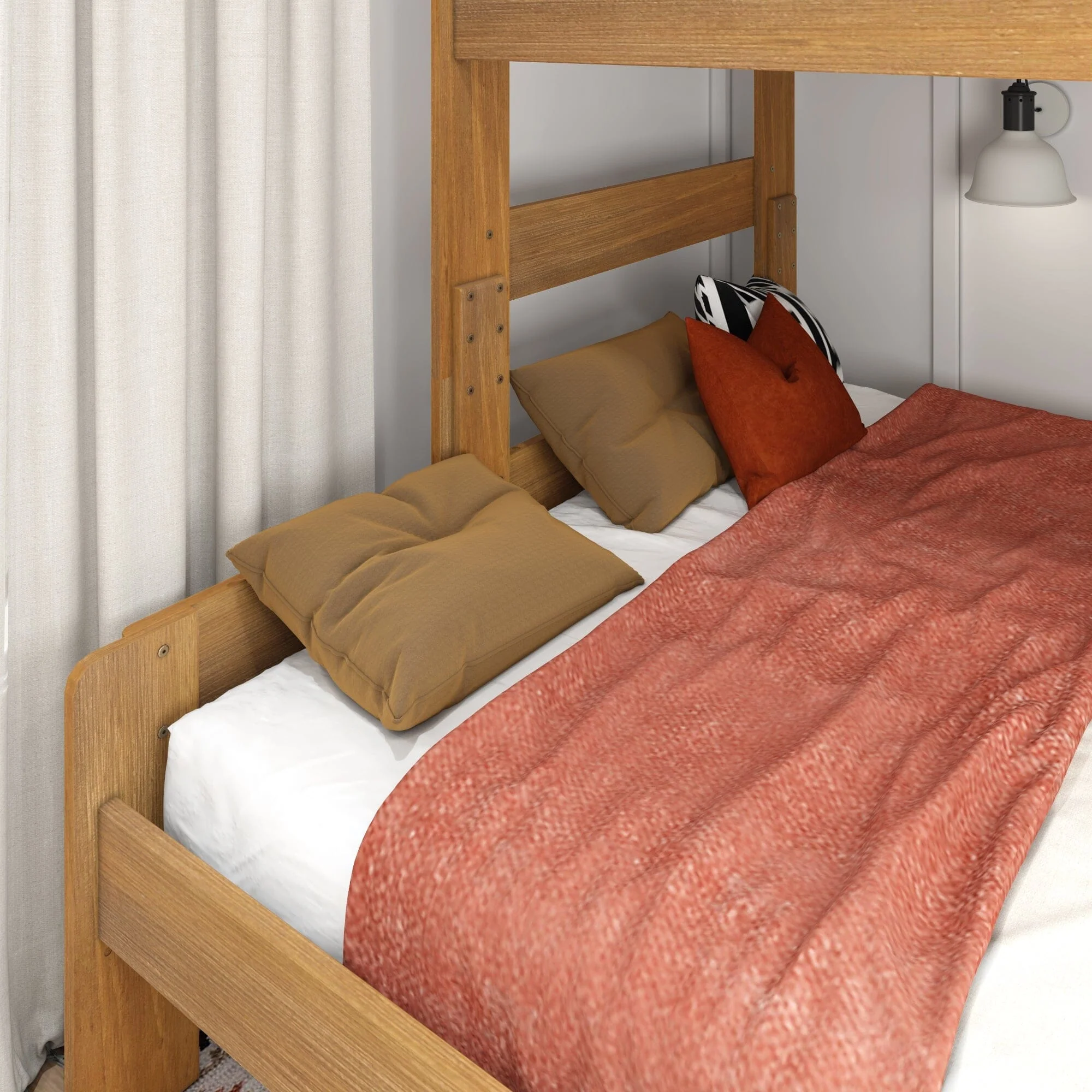 Modern Farmhouse Twin XL Over Queen Bunk Bed - Image 8