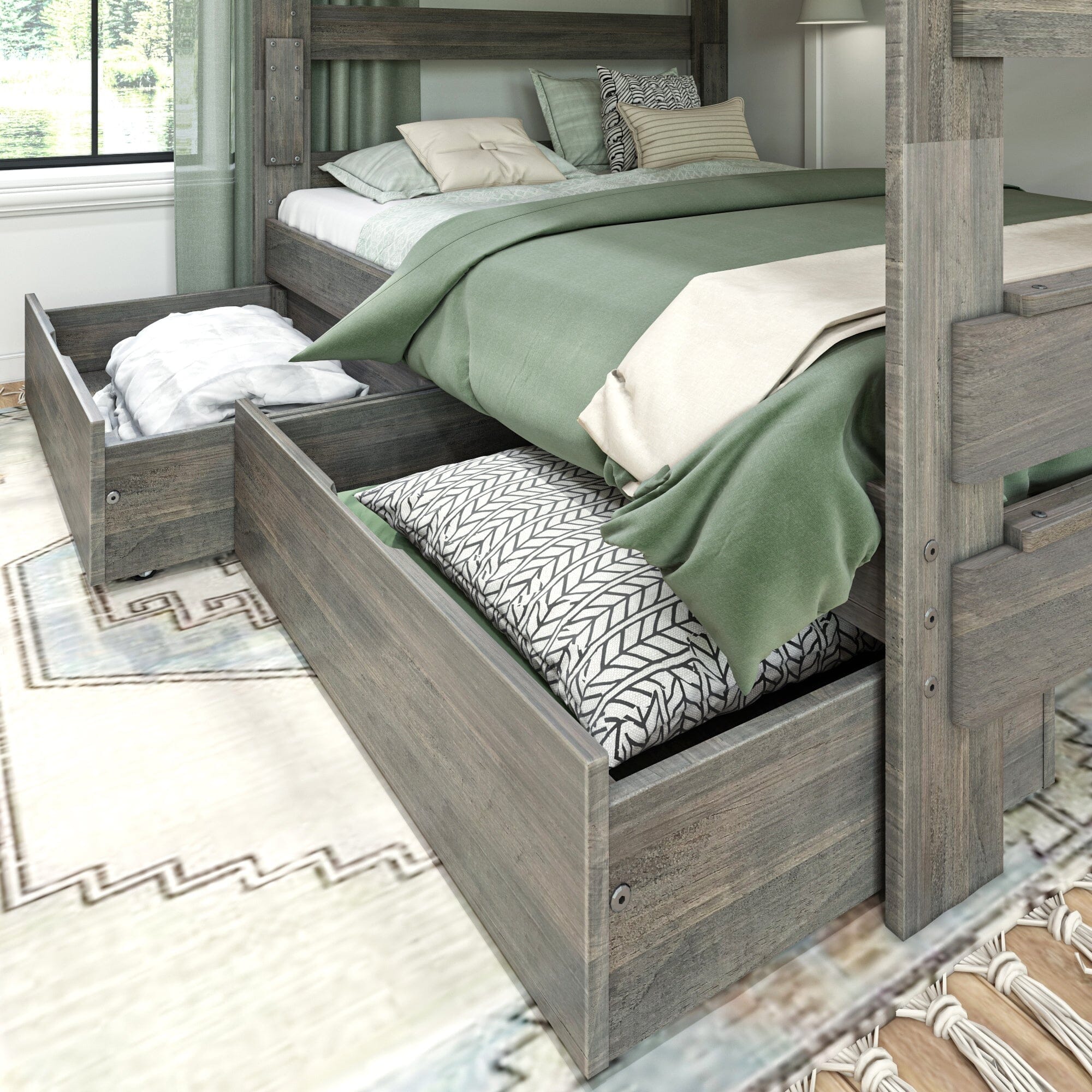 Modern Farmhouse Underbed Storage Drawers for Queen Beds - Image 6