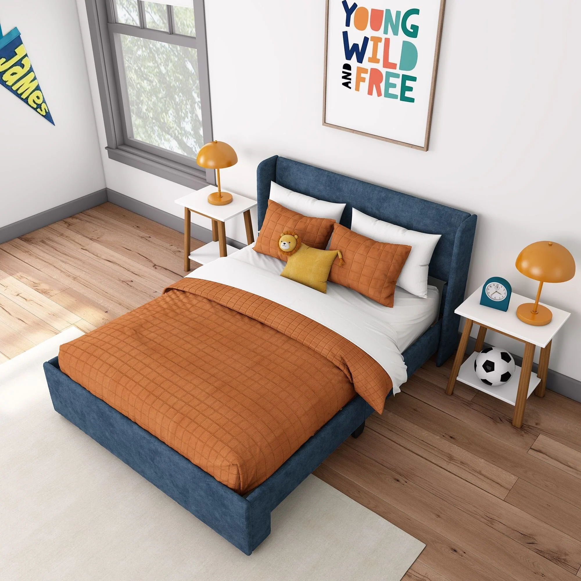 Nicholas Upholstered Full Bed - Image 44