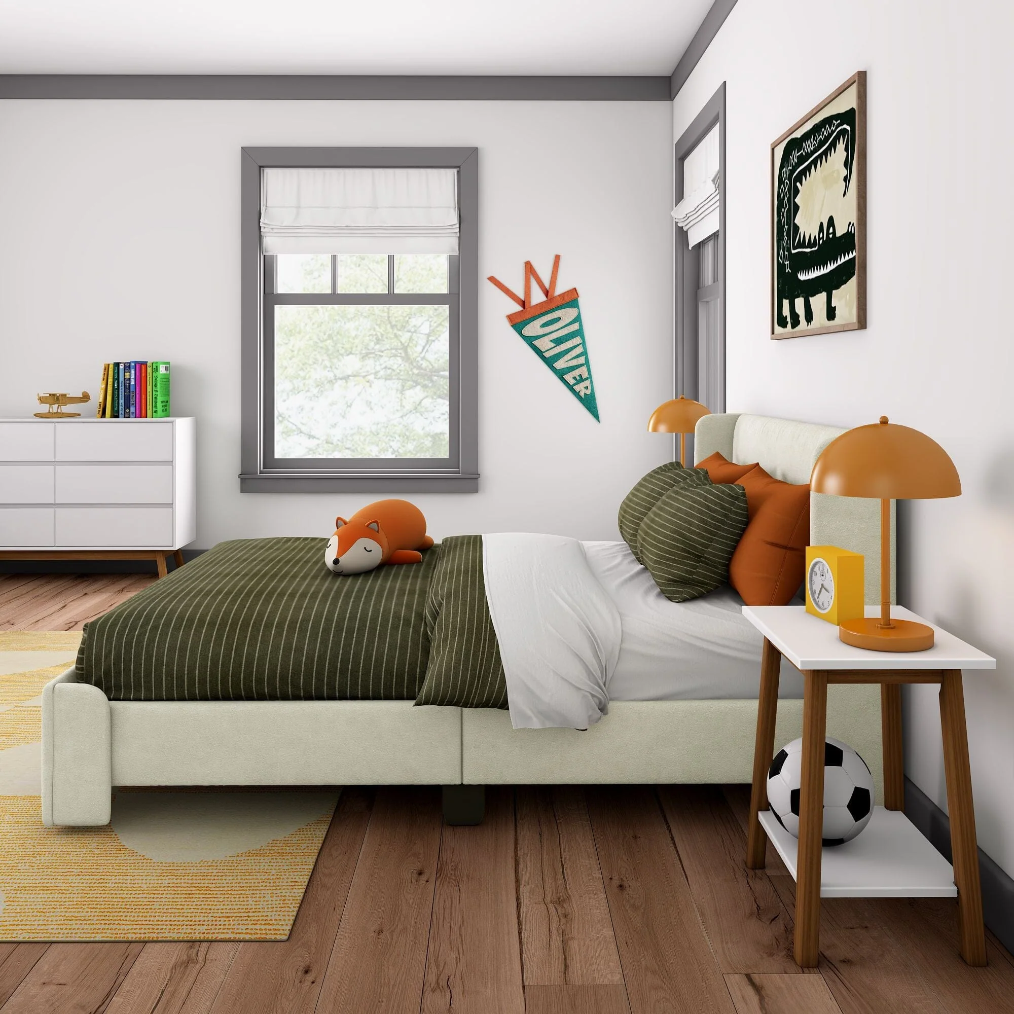 Nicholas Upholstered Queen Bed - Image 11