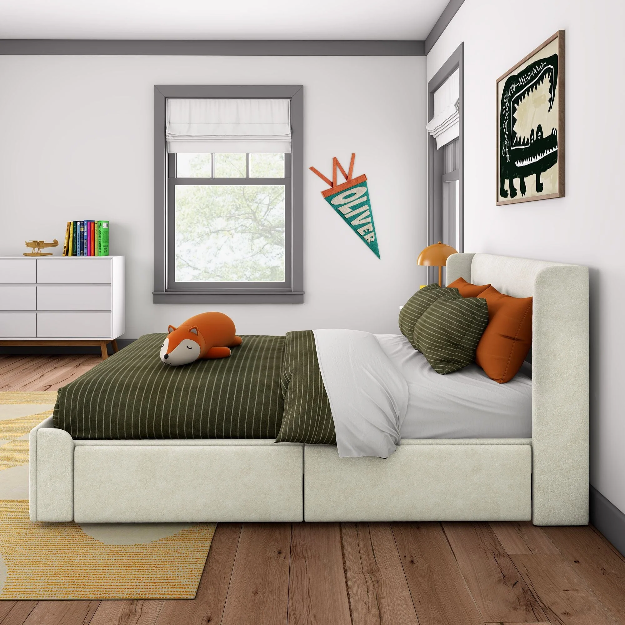Nicholas Upholstered Queen Bed - Image 12
