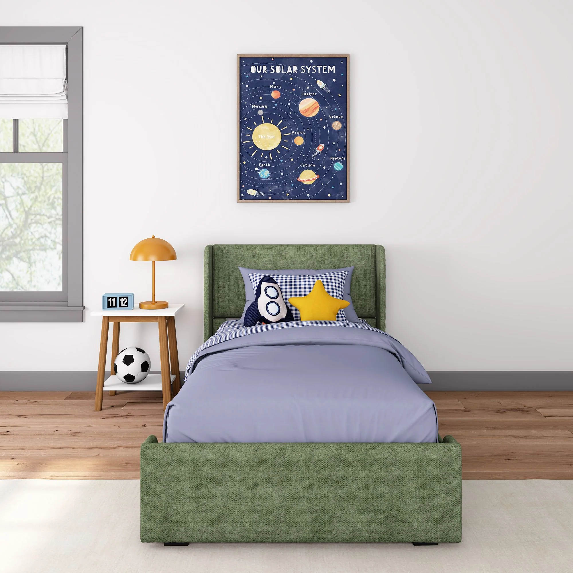 Nicholas Upholstered Twin Bed - Image 11
